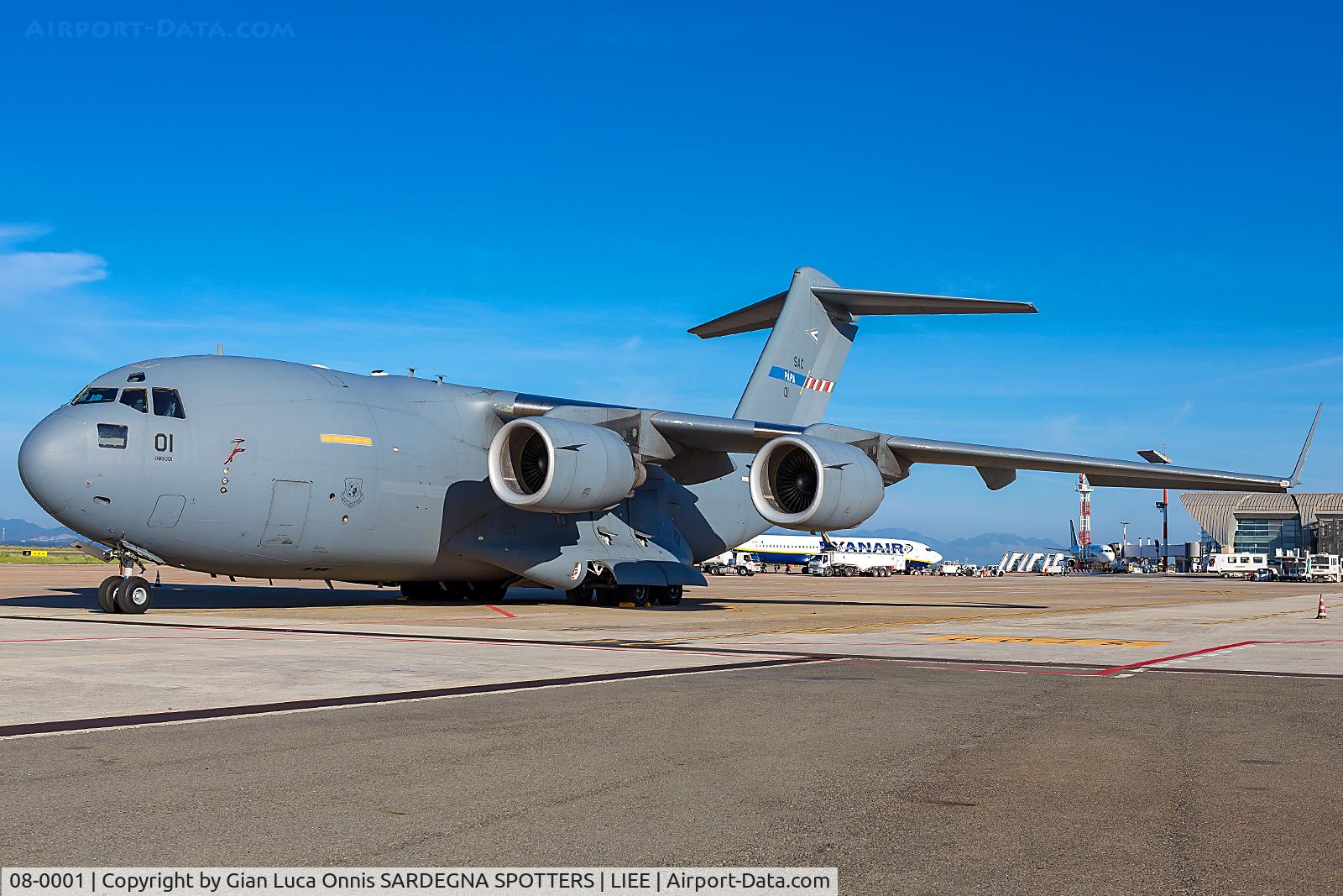 08-0001, 2008 Boeing C-17A Globemaster III C/N F-207, Start Up