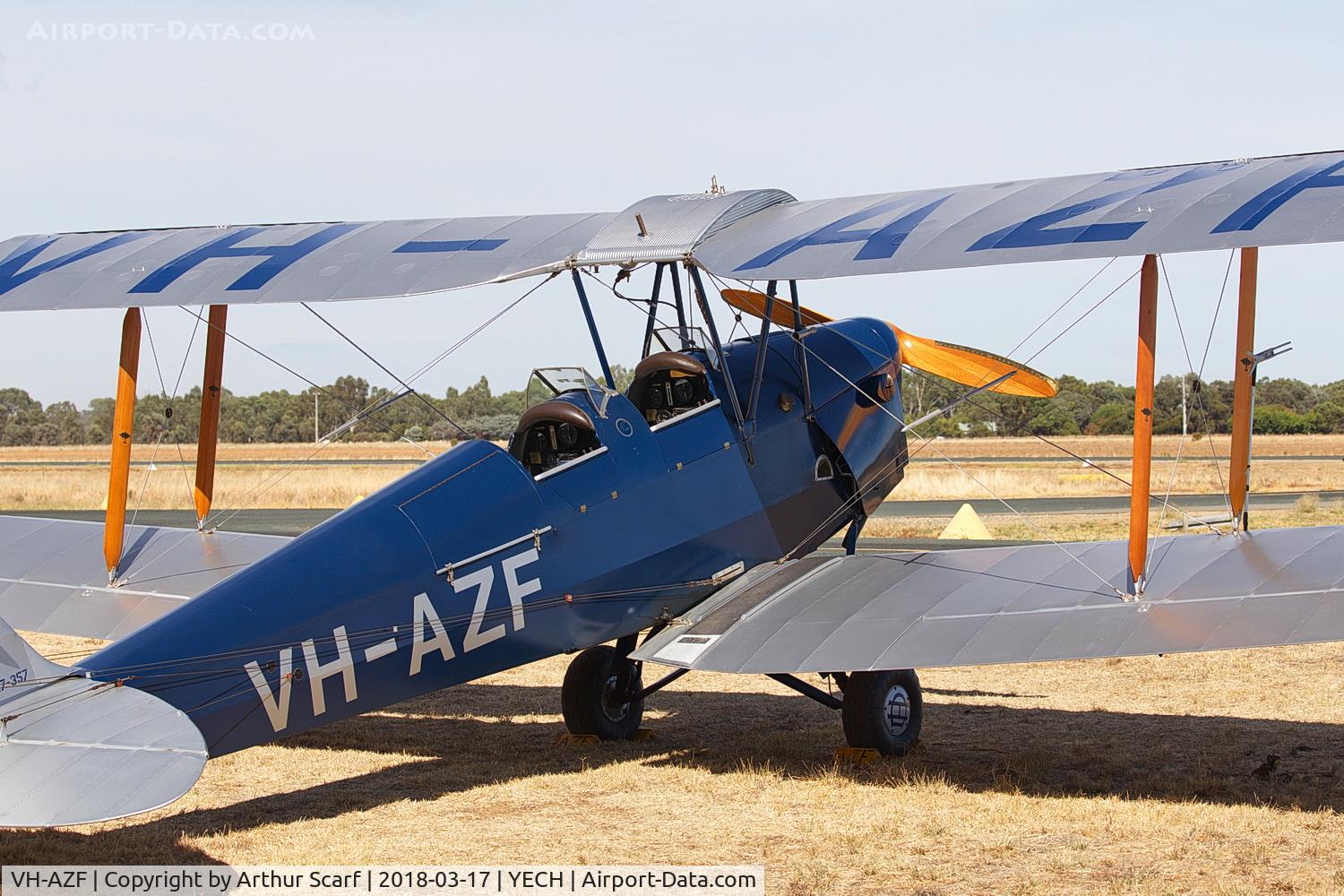 VH-AZF, 1941 De Havilland Australia DH-82A Tiger Moth C/N DHA392, AAAA Fly in Echuca 2018