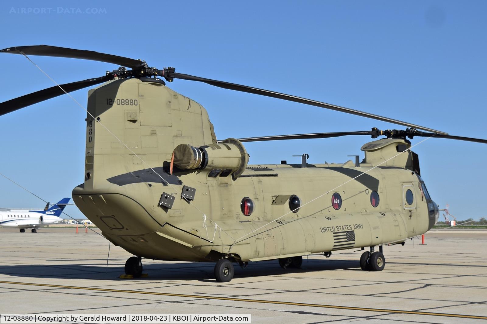 12-08880, 2012 Boeing CH-47F Chinook C/N M.8880, Parked on the south GA ramp. B Co. 1-124 GSAB.