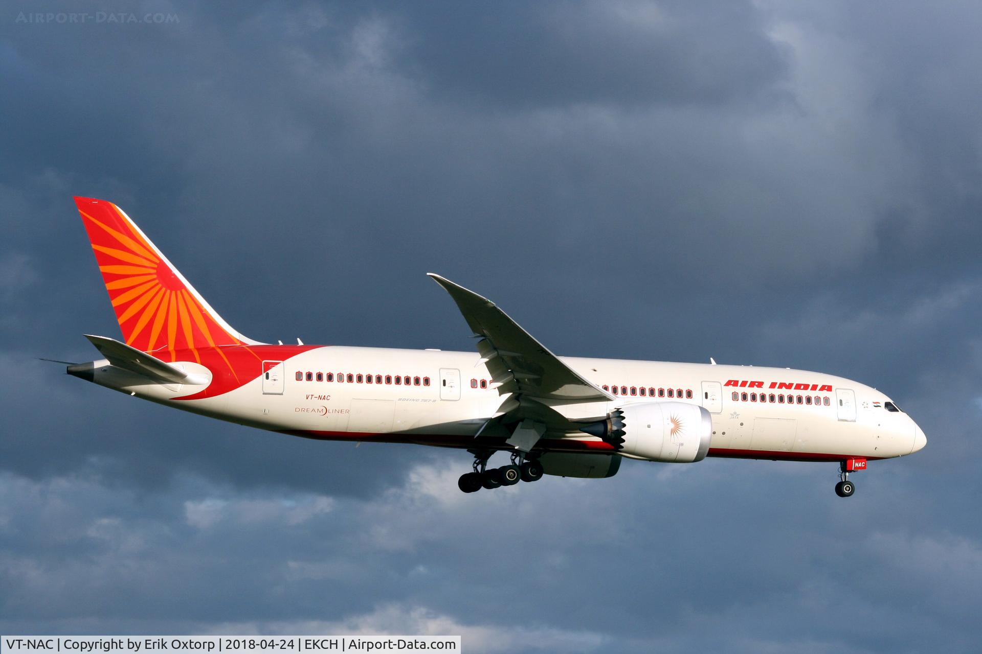 VT-NAC, 2017 Boeing 787-8 Dreamliner Dreamliner C/N 36299, VT-NAC landing rw 22L