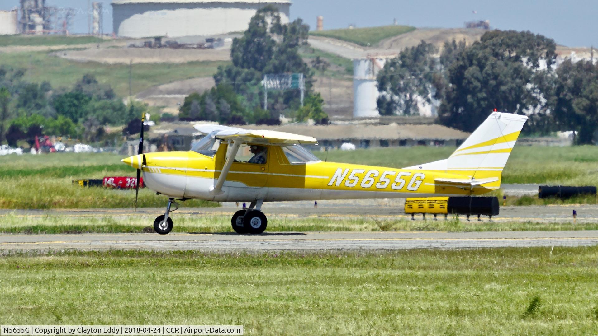 N5655G, 1969 Cessna 150K C/N 15071155, Buchanan Field Concord California 2018.