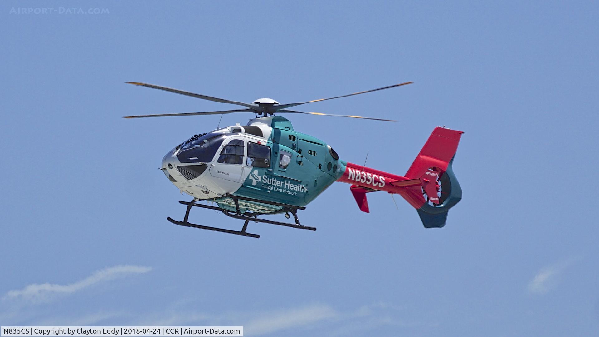 N835CS, 2012 Eurocopter EC-135P-2+ C/N 1091, Buchanan Field Concord California 2018.