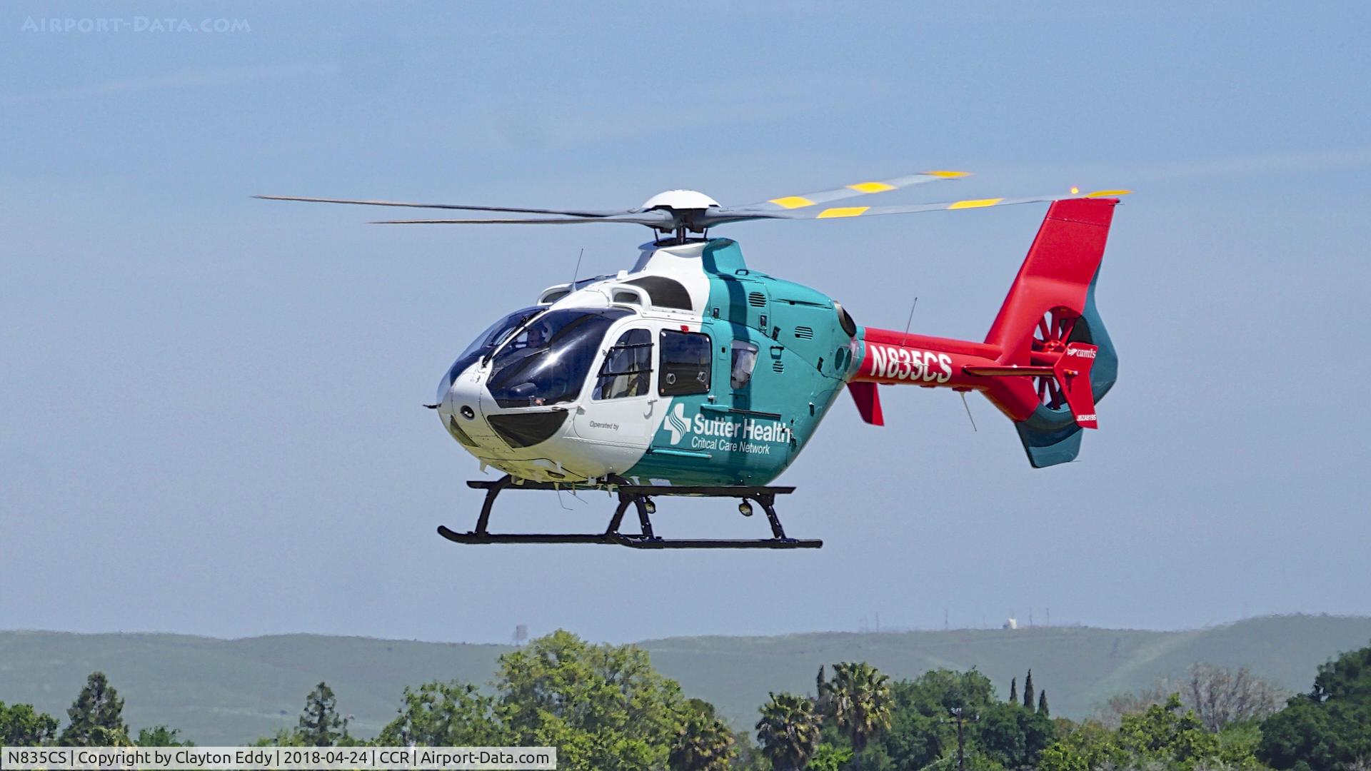 N835CS, 2012 Eurocopter EC-135P-2+ C/N 1091, Buchanan Field Concord California 2018.