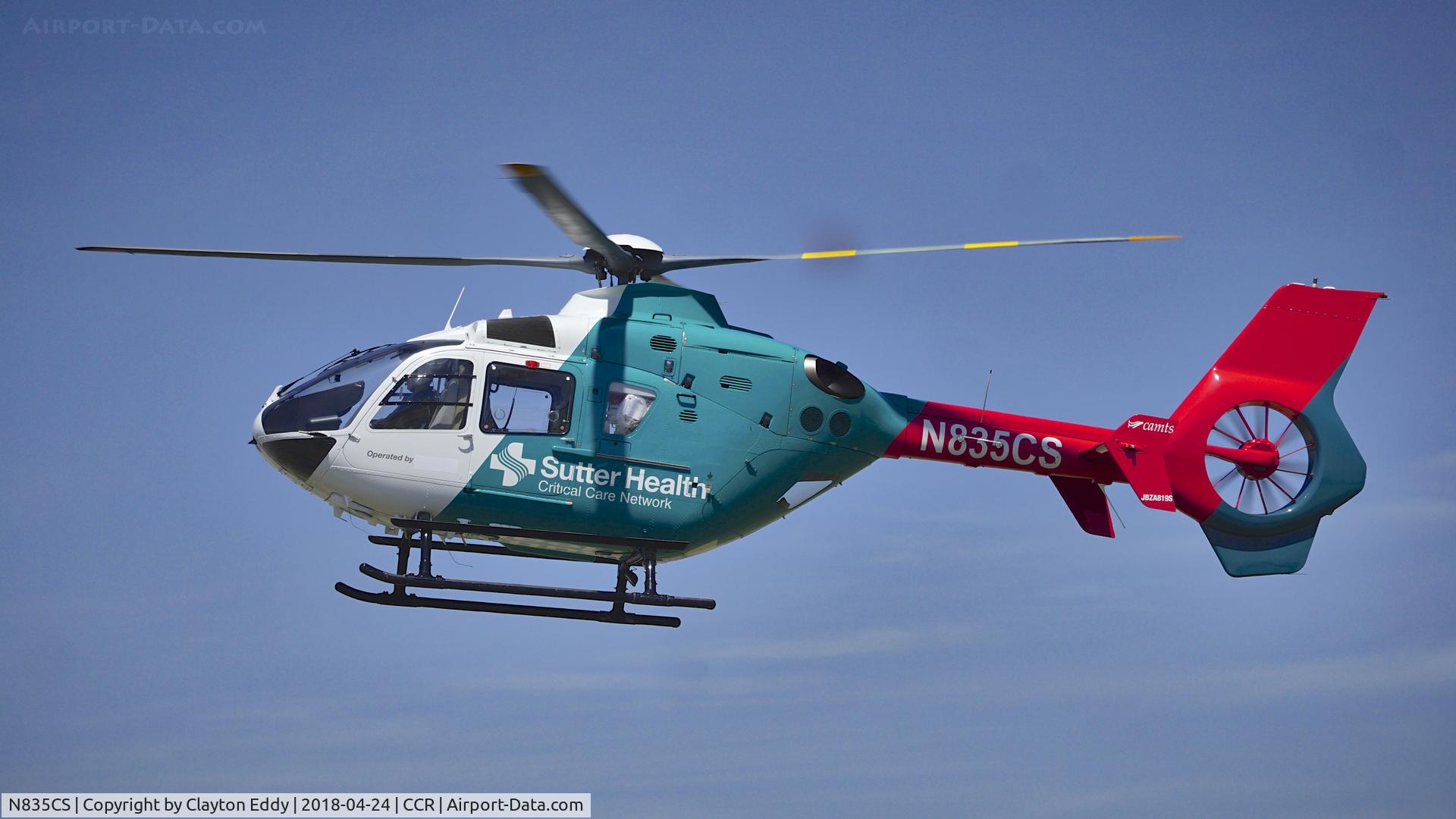 N835CS, 2012 Eurocopter EC-135P-2+ C/N 1091, Buchanan Field Concord California 2018.