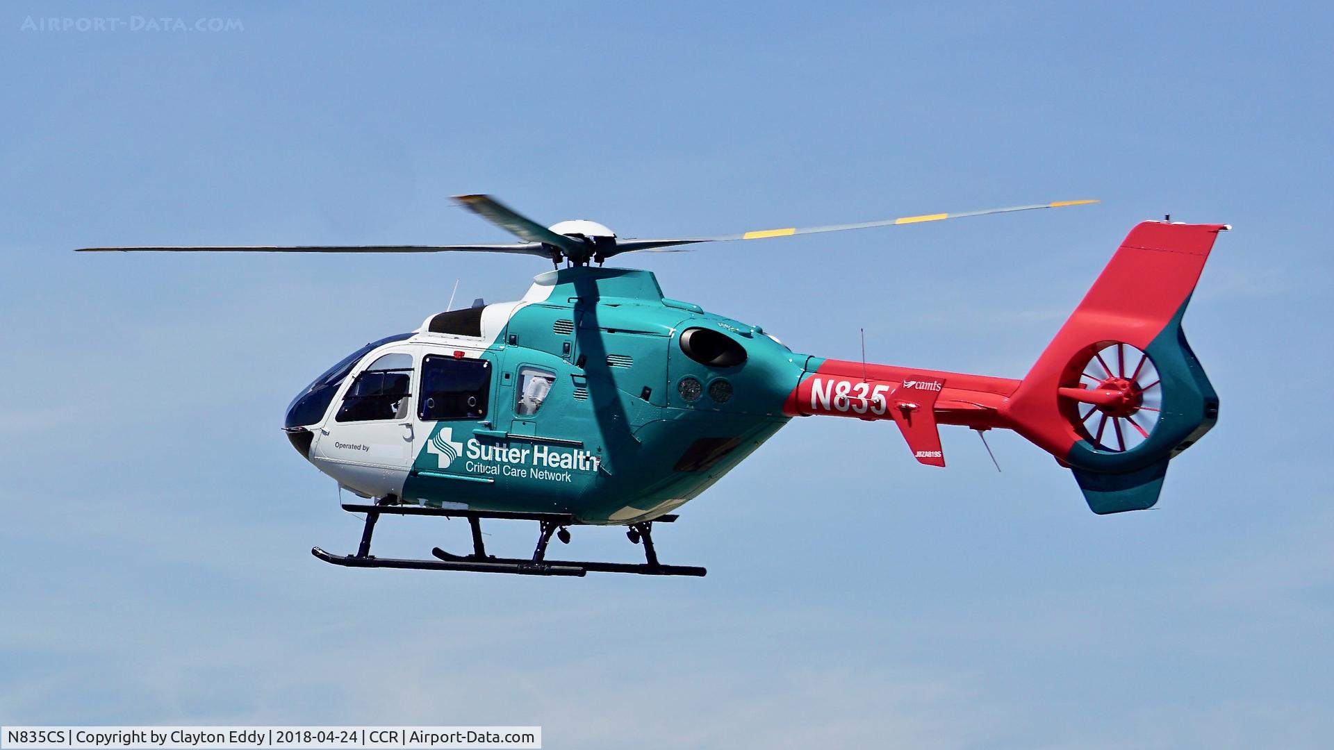 N835CS, 2012 Eurocopter EC-135P-2+ C/N 1091, Buchanan Field Concord California 2018.