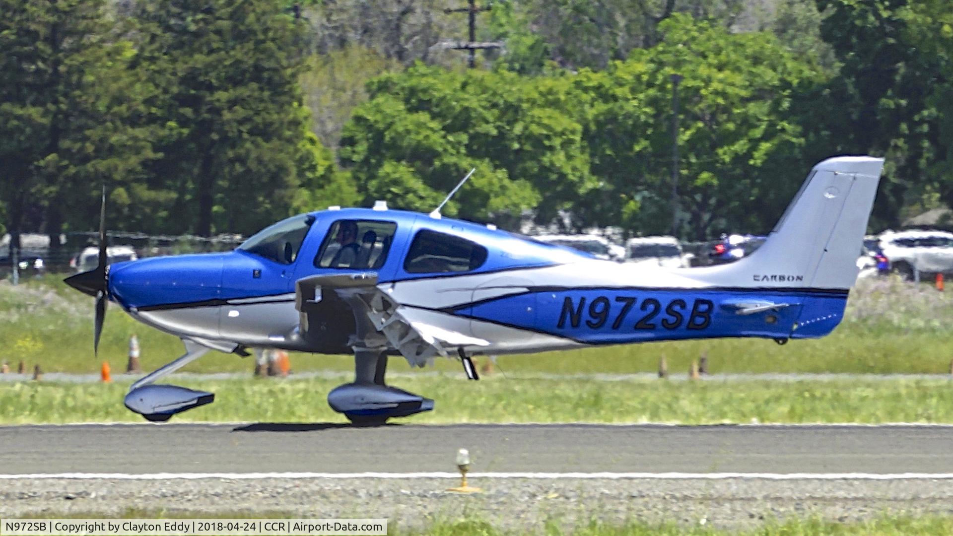 N972SB, 2016 Cirrus SR22T C/N 1293, Buchanan Field Concord California 2018.