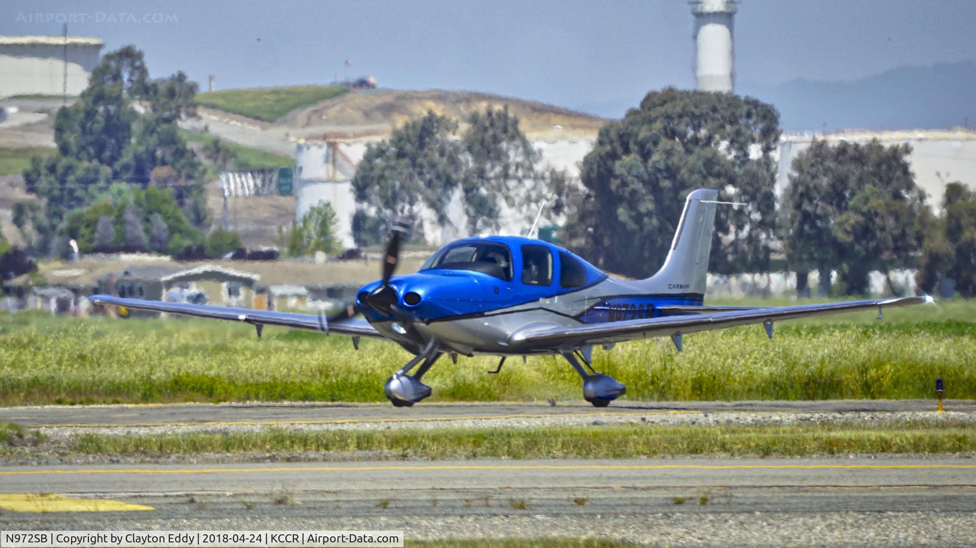 N972SB, 2016 Cirrus SR22T C/N 1293, Buchanan Field Concord California 2018.