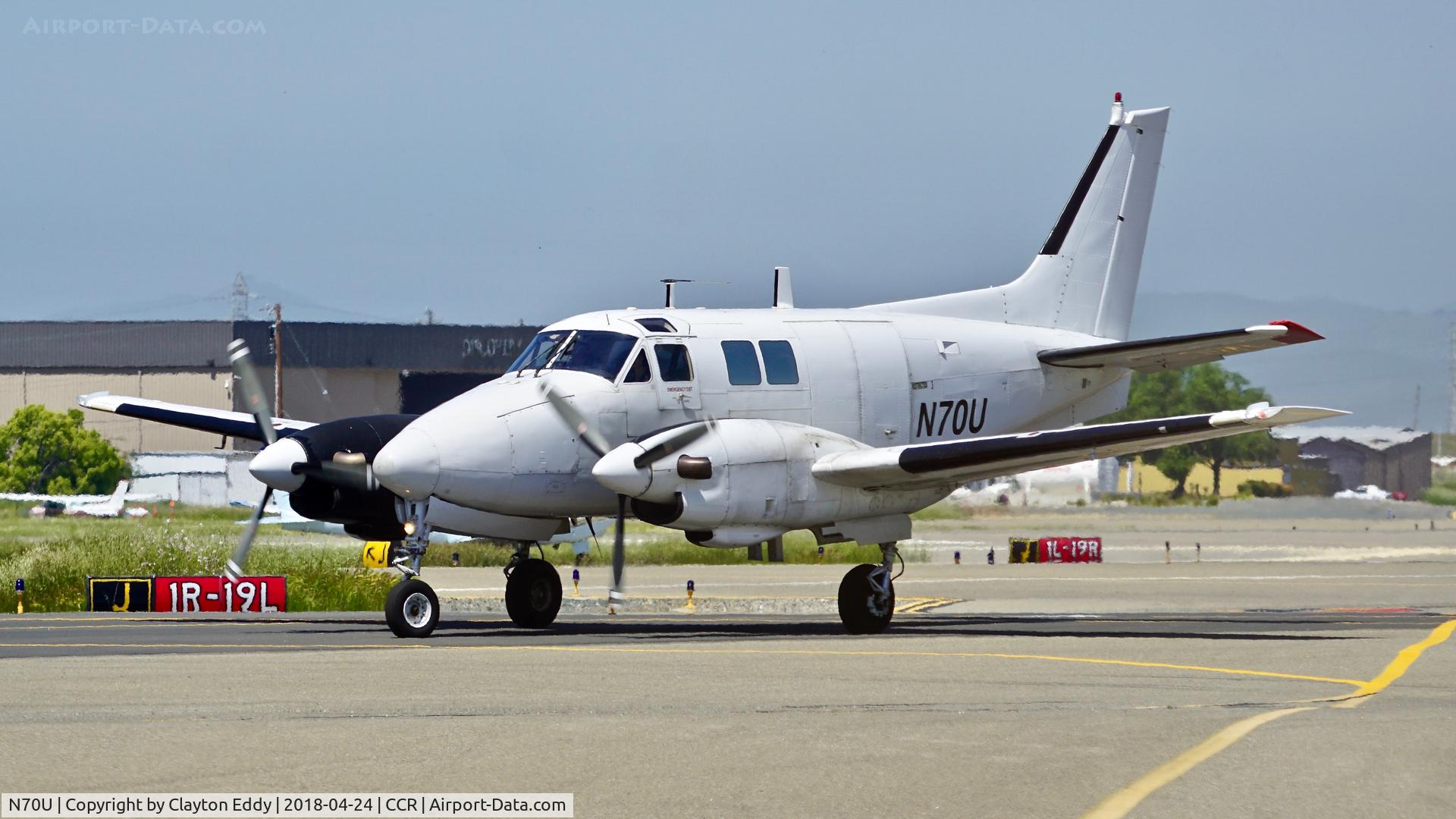 N70U, 1967 Beech 65-A90-1 C/N LM-51, N70U 2018.