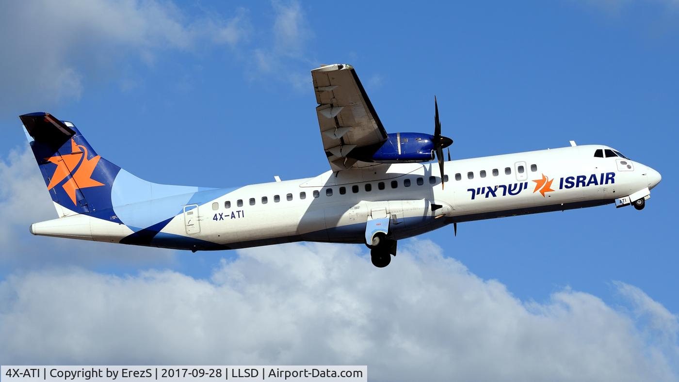 4X-ATI, 2011 ATR 72-212A C/N 962, Takeoff to Eilat.