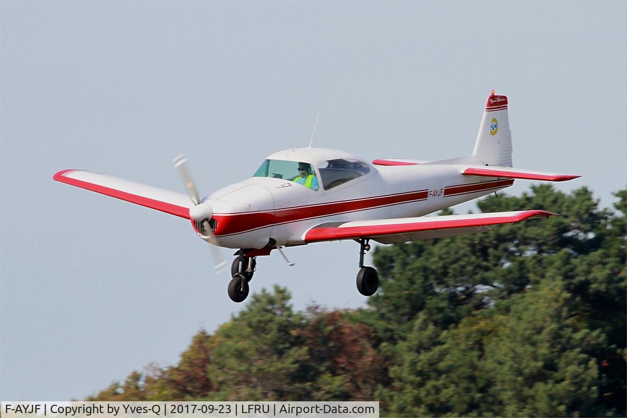 F-AYJF, 1948 Ryan Navion A C/N NAV-4-1269, Ryan Navion, On final rwy 22, Morlaix-Ploujean airport (LFRU-MXN) Air show 2017