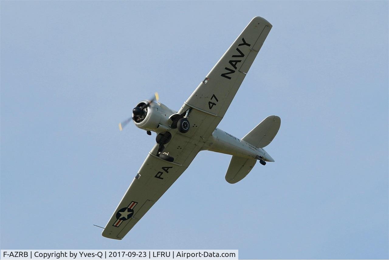 F-AZRB, North American SNJ-5 Texan Texan C/N 88-17955, North American SNJ-5 Texan, On display, Morlaix-Ploujean airport (LFRU-MXN) Air show 2017