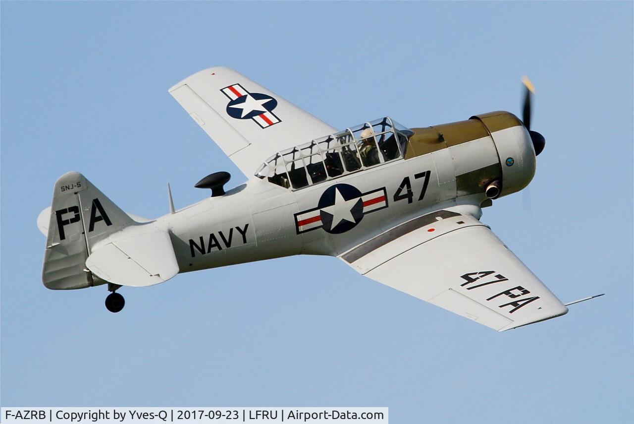 F-AZRB, North American SNJ-5 Texan Texan C/N 88-17955, North American SNJ-5 Texan, On display, Morlaix-Ploujean airport (LFRU-MXN) Air show 2017