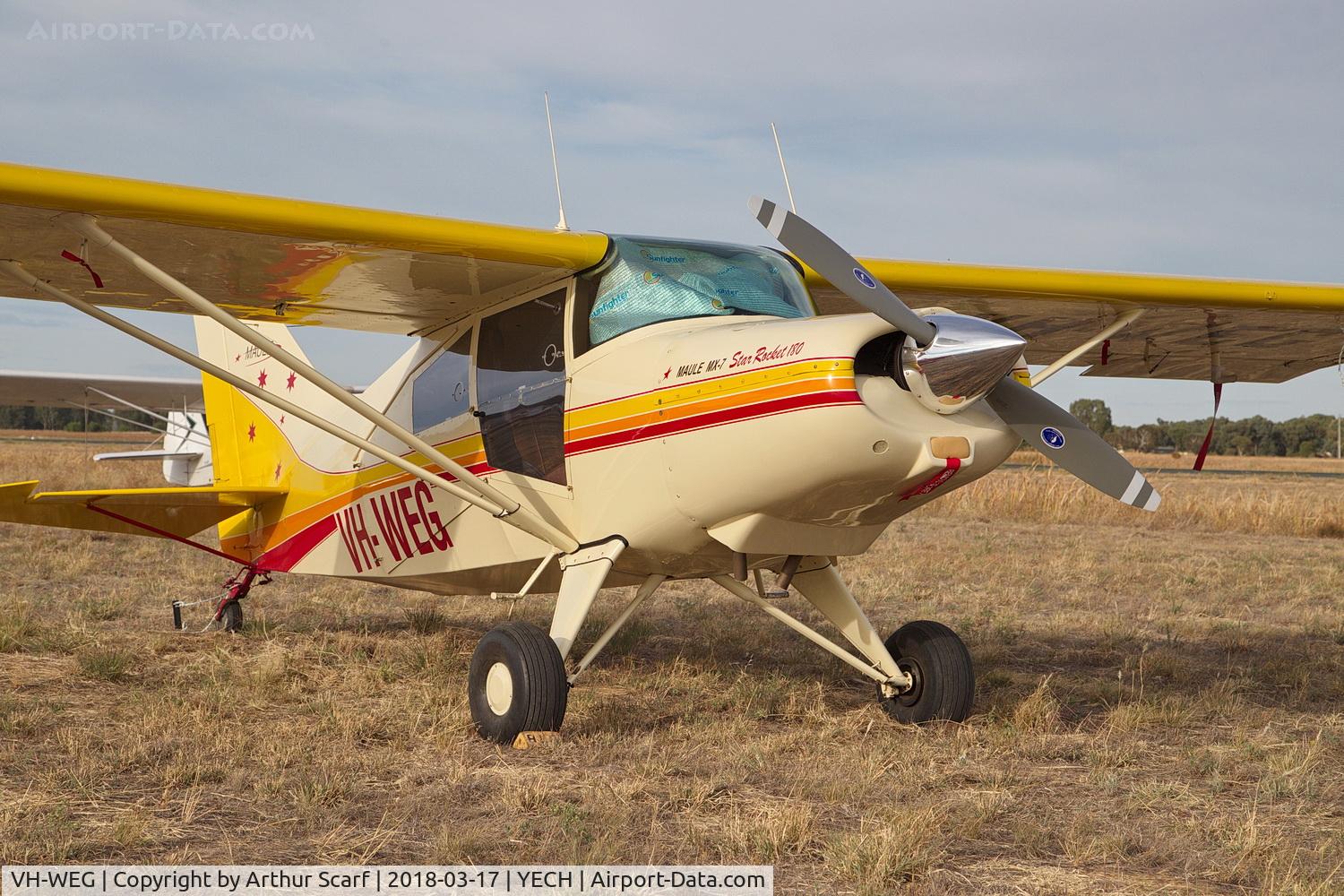 VH-WEG, 1988 Maule MX-7-180 Star Rocket C/N 11052C, AAAA Fly in Echuca 2018