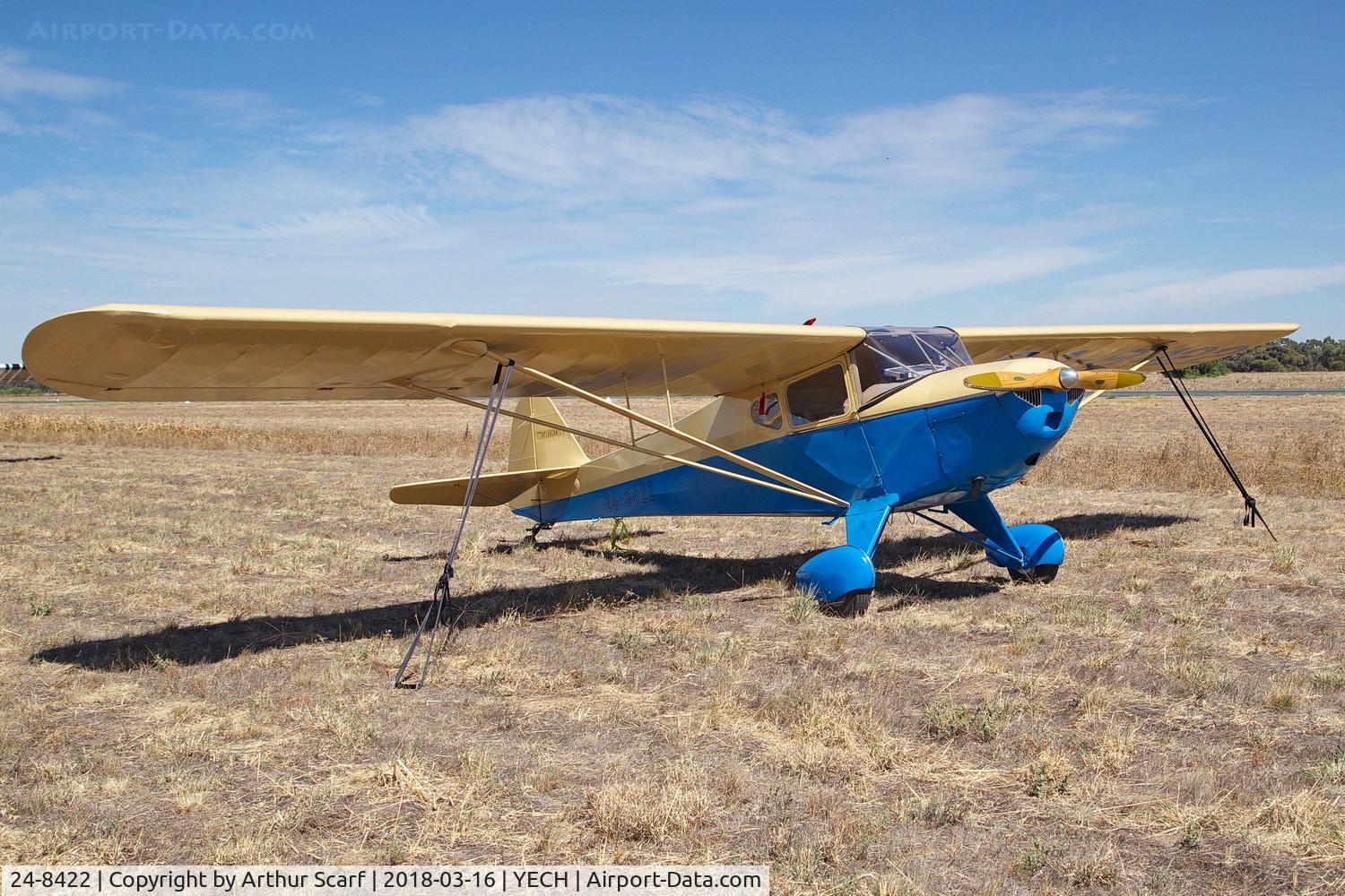 24-8422, 1941 Taylorcraft BC-12-65 C/N 3238, AAAA Fly in Echuca 2018