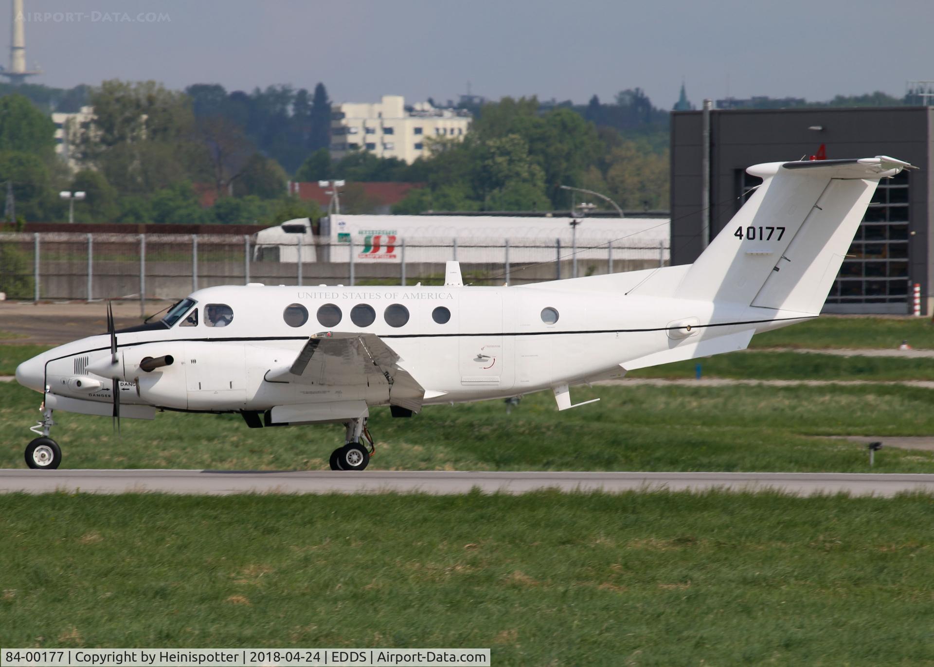 84-00177, Beech C-12U Huron C/N BL-96, 84-00177 (REBEL77) at Stuttgart Airport.