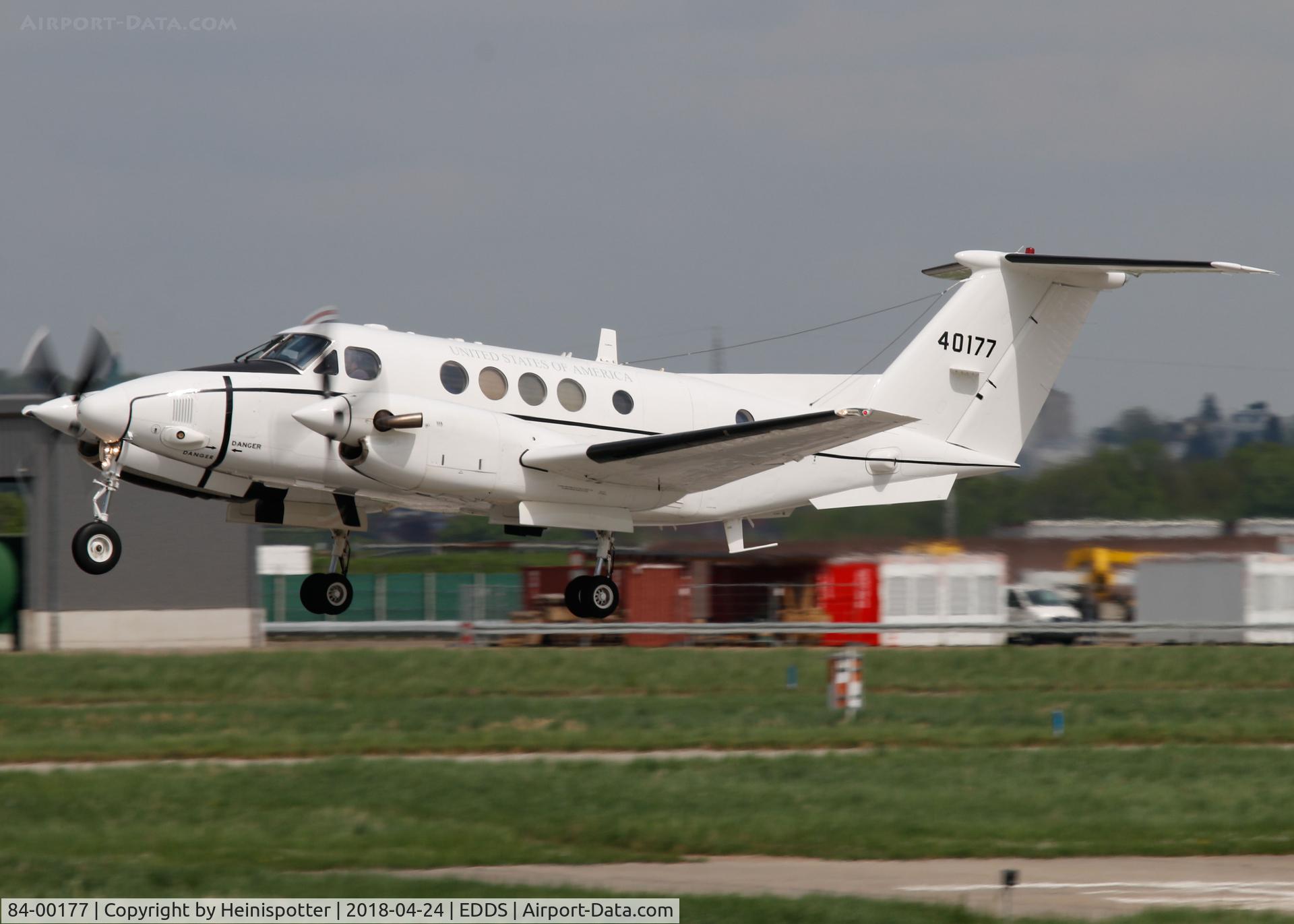84-00177, Beech C-12U Huron C/N BL-96, 84-00177 (REBEL29) at Stuttgart Airport.