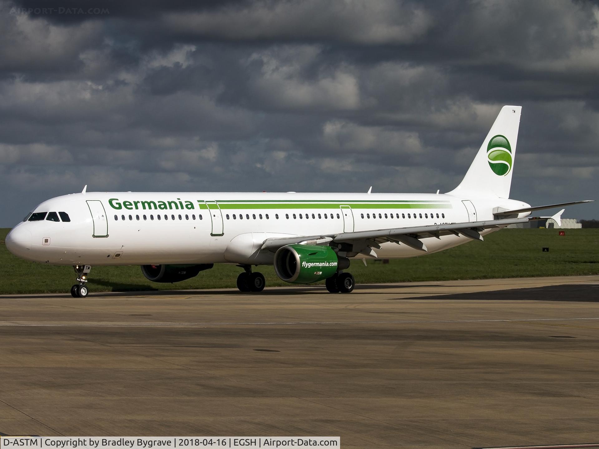 D-ASTM, 2001 Airbus A321-211 C/N 1629, Leaving after paint