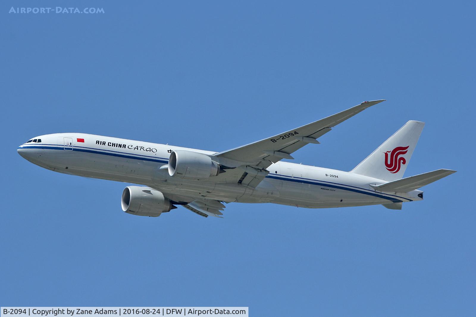 B-2094, 2015 Boeing 777-FFT C/N 44685, Departing DFW Airport