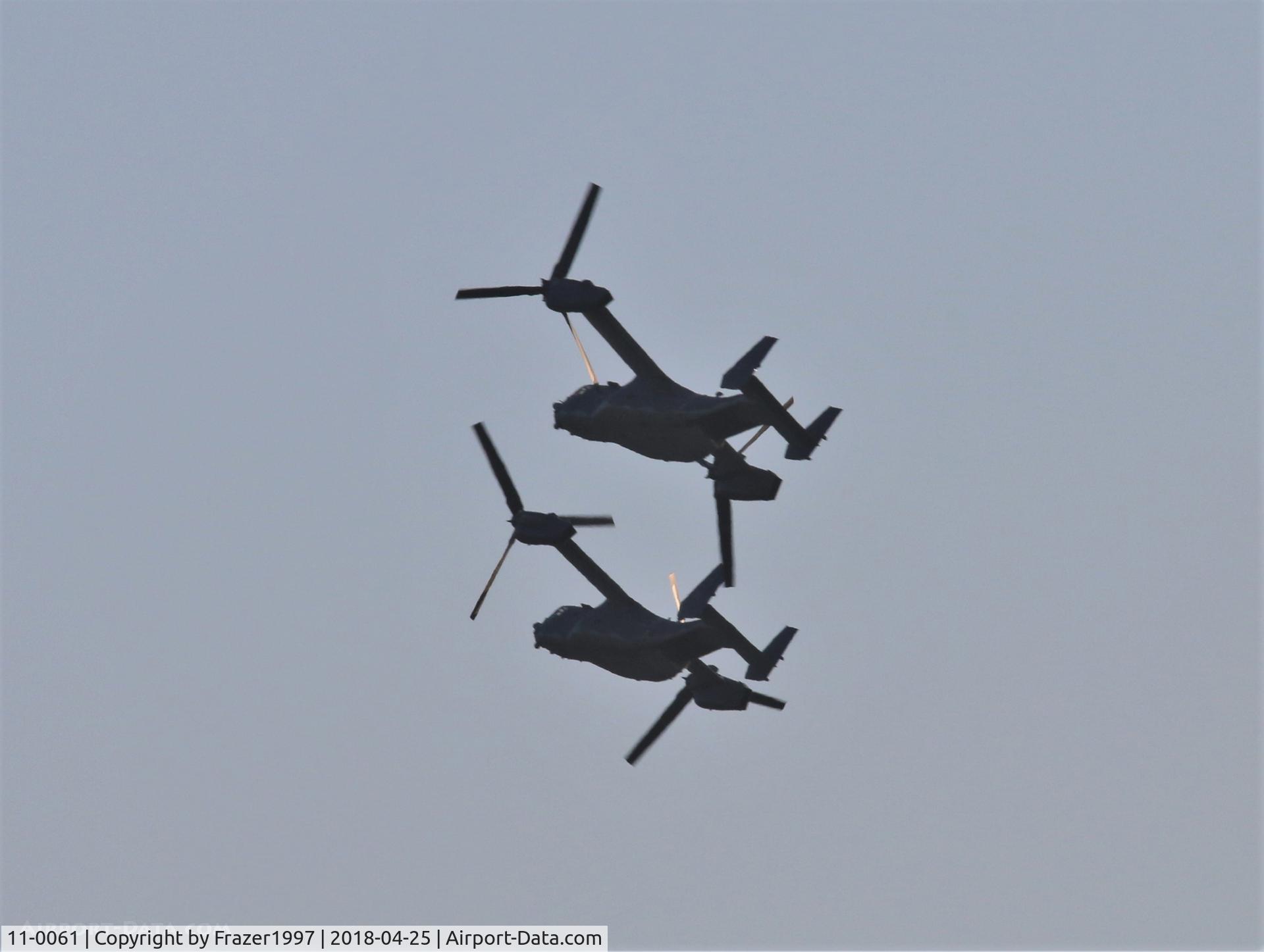 11-0061, 2011 Bell-Boeing CV-22B Osprey C/N D1041, working from Bovington camp.