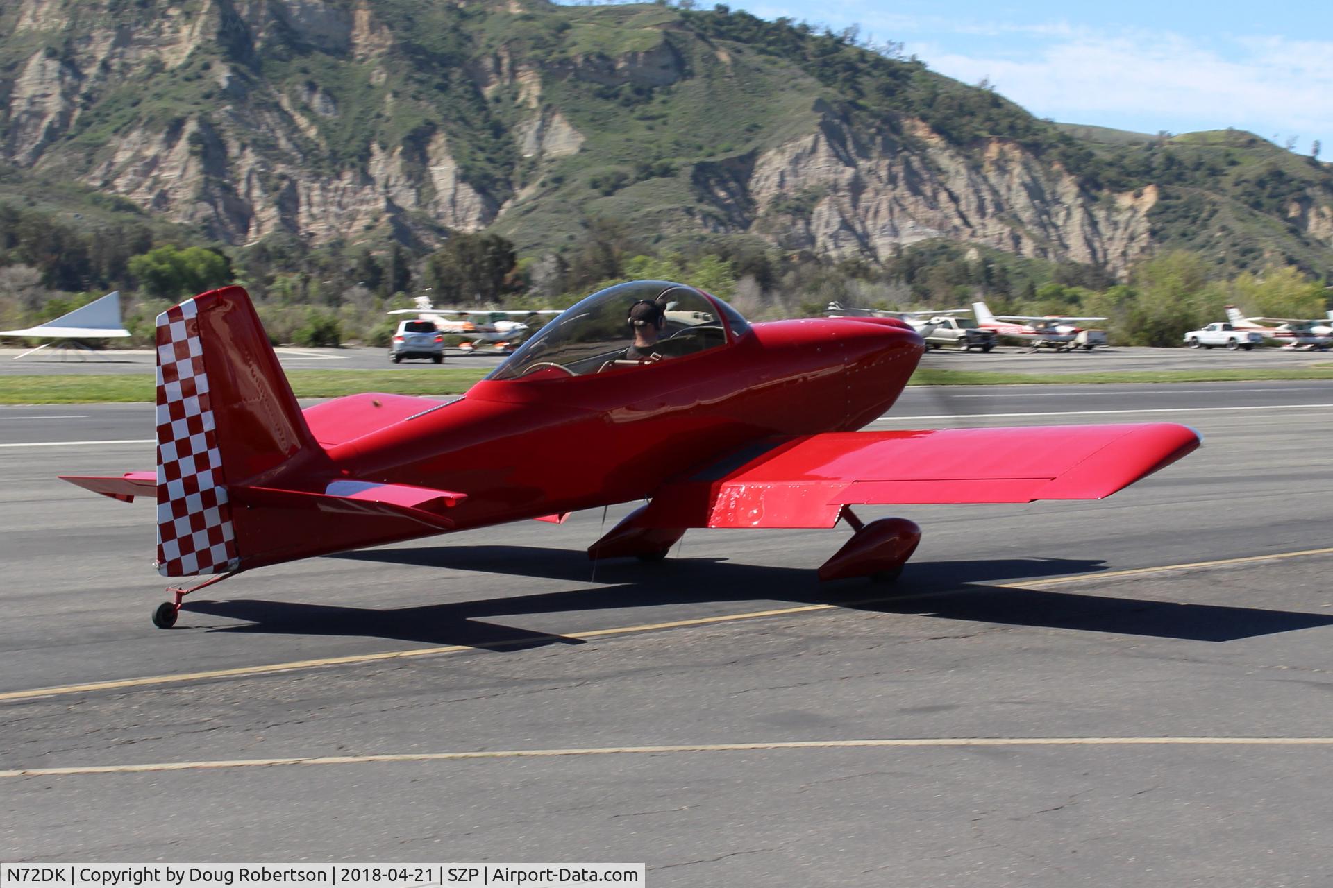N72DK, Vans RV-8 C/N 82427, VAN's RV-8 series ?-marked N720DK but not found in FAA registry, taxi
