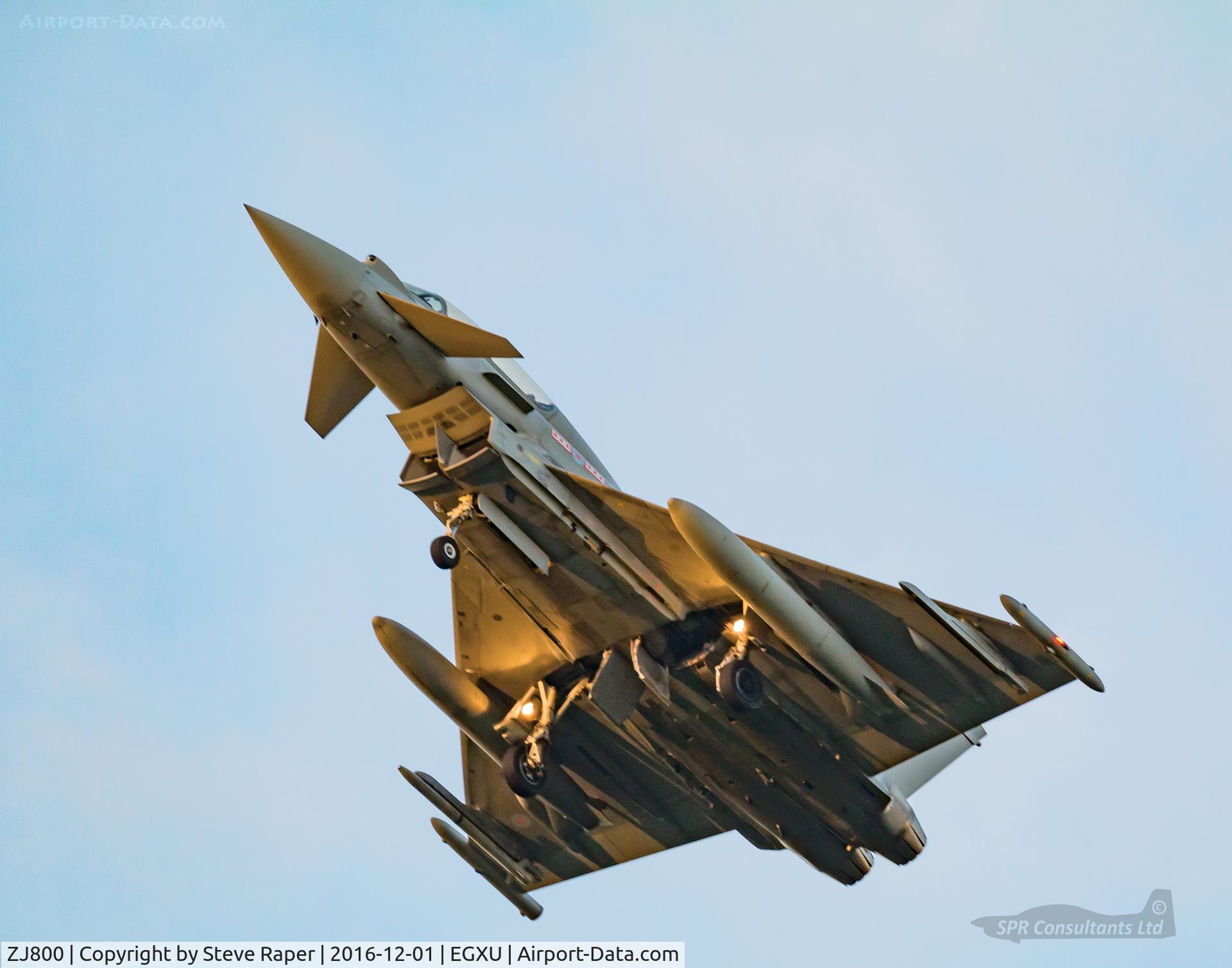 ZJ800, 2003 Eurofighter EF-2000 Typhoon T3 C/N 004/BT001, Typhoon solo through Linton