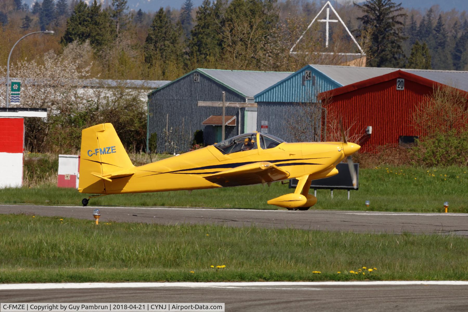 C-FMZE, 2015 Vans RV-7 C/N 72279, Departing