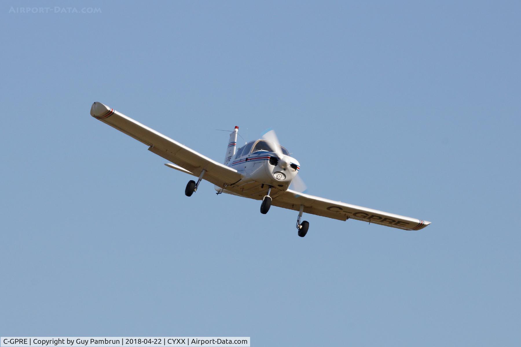 C-GPRE, 1967 Piper PA-28-140 Cherokee C/N 28 22528, Landing