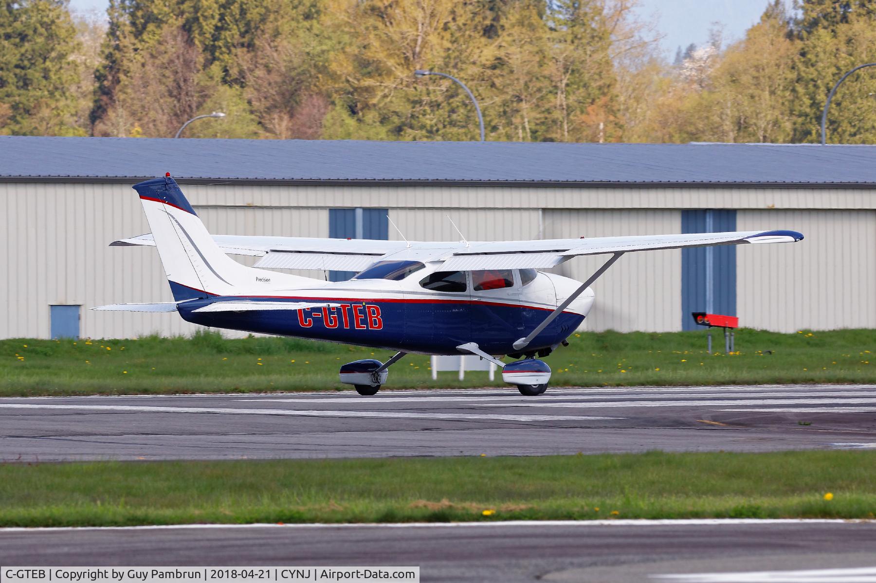 C-GTEB, 1973 Cessna 182P Skylane C/N 18262171, Departing