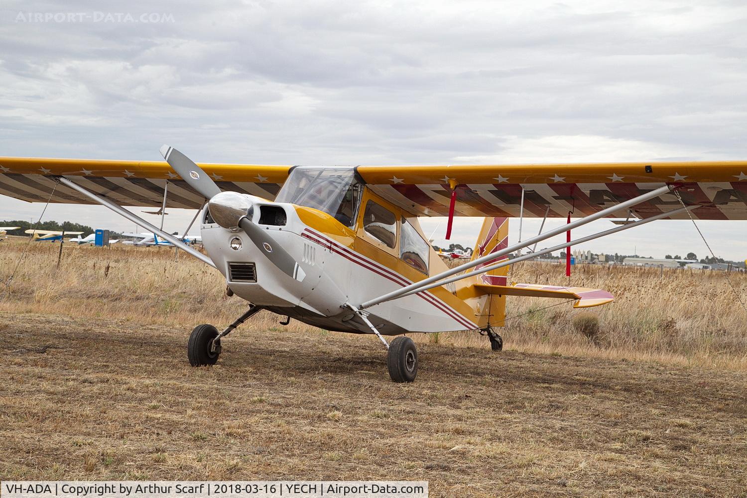 VH-ADA, 1979 American Champion 8KCAB Decathlon C/N 476-79, AAAA Fly in Echuca 2018