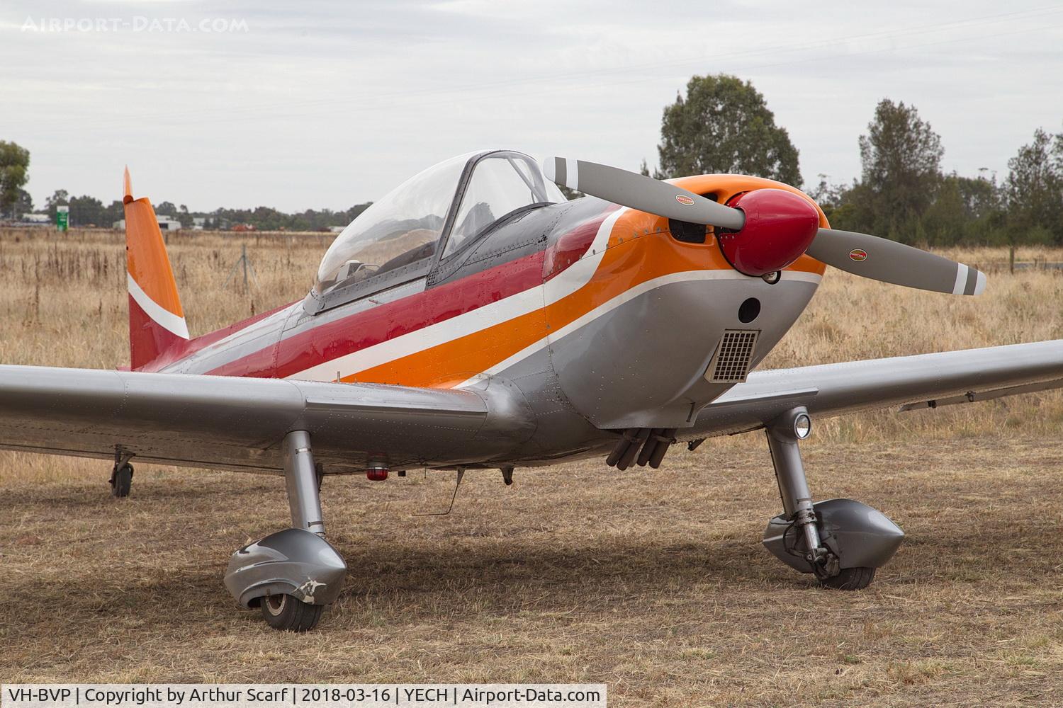 VH-BVP, 1951 De Havilland DHC-1 Chipmunk T.10 C/N C1/0474-DHB.f339, AAAA Fly in Echuca 2018