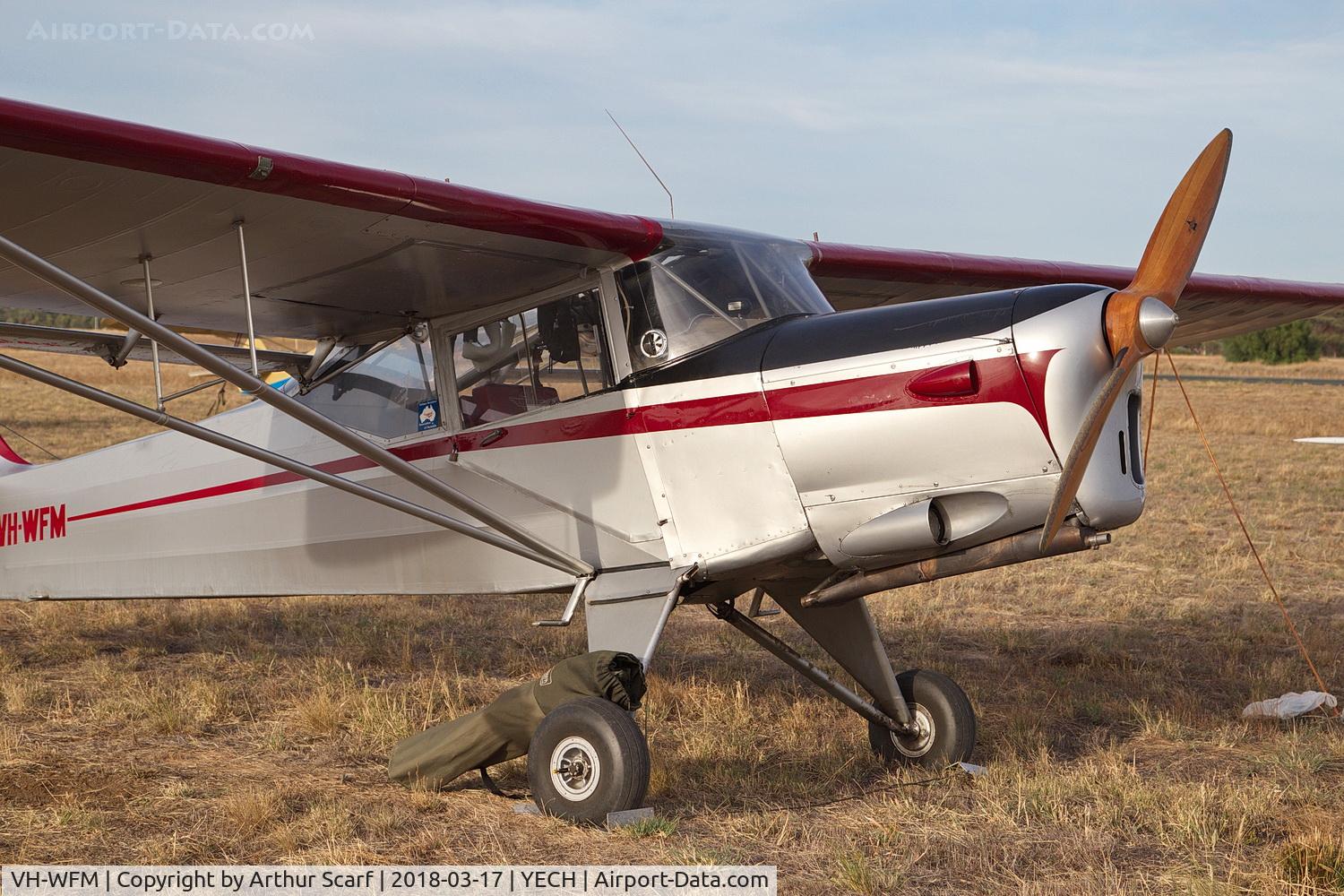 VH-WFM, 1964 Beagle A-61 Terrier 2 C/N B.628, AAAA Fly in Echuca 2018