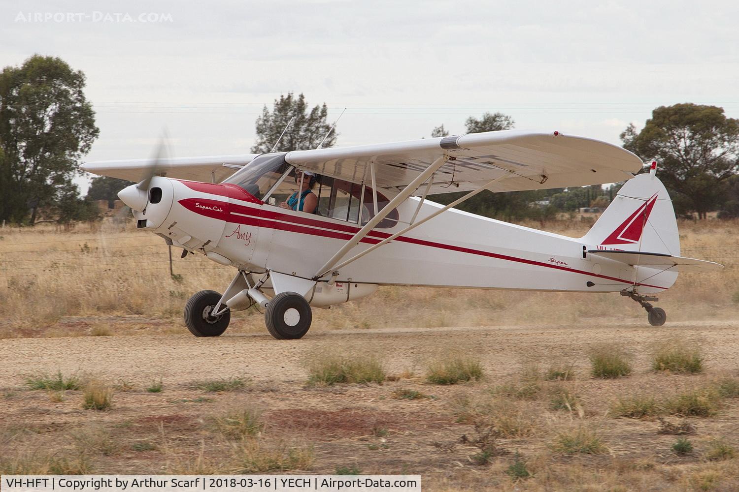VH-HFT, 1952 Piper PA-18 Super Cub C/N 18-1754, AAAA Fly in Echuca 2018