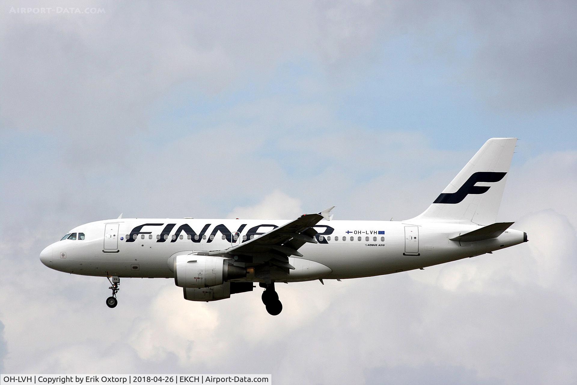 OH-LVH, 2000 Airbus A319-112 C/N 1184, OH-LVH landing rw 22L