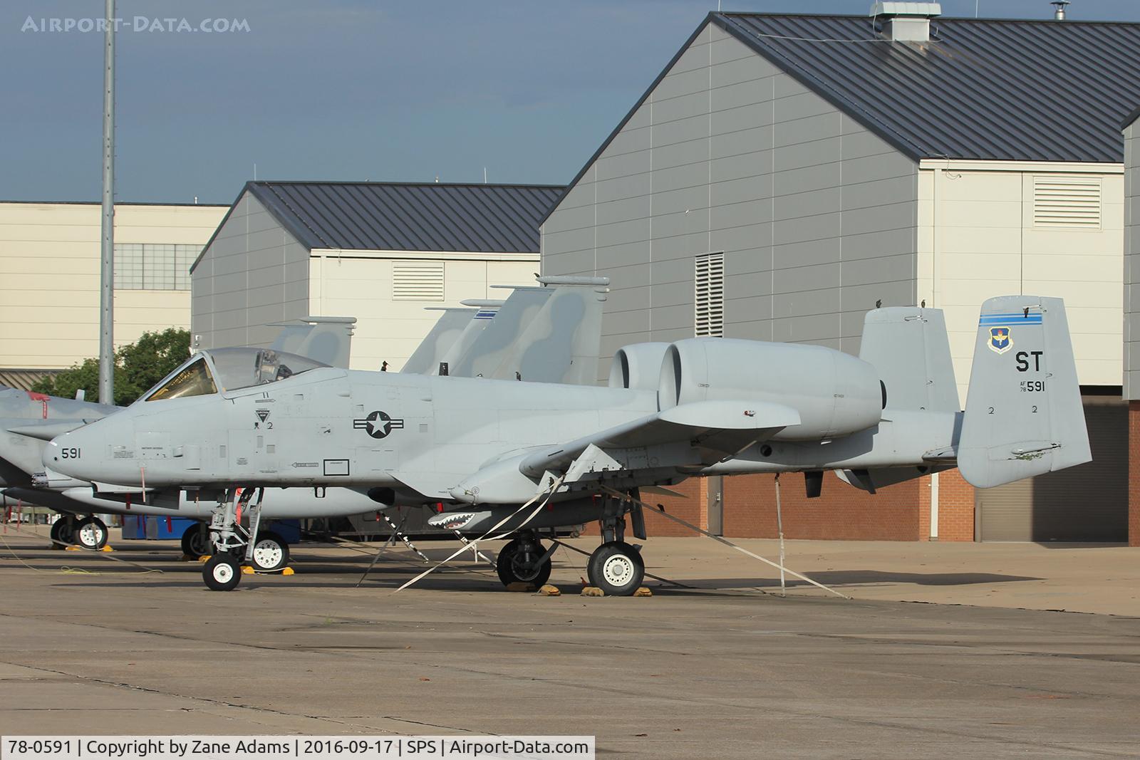 78-0591, 1978 Republic A-10A Thunderbolt II C/N A10-211, At Sheppard AFB
