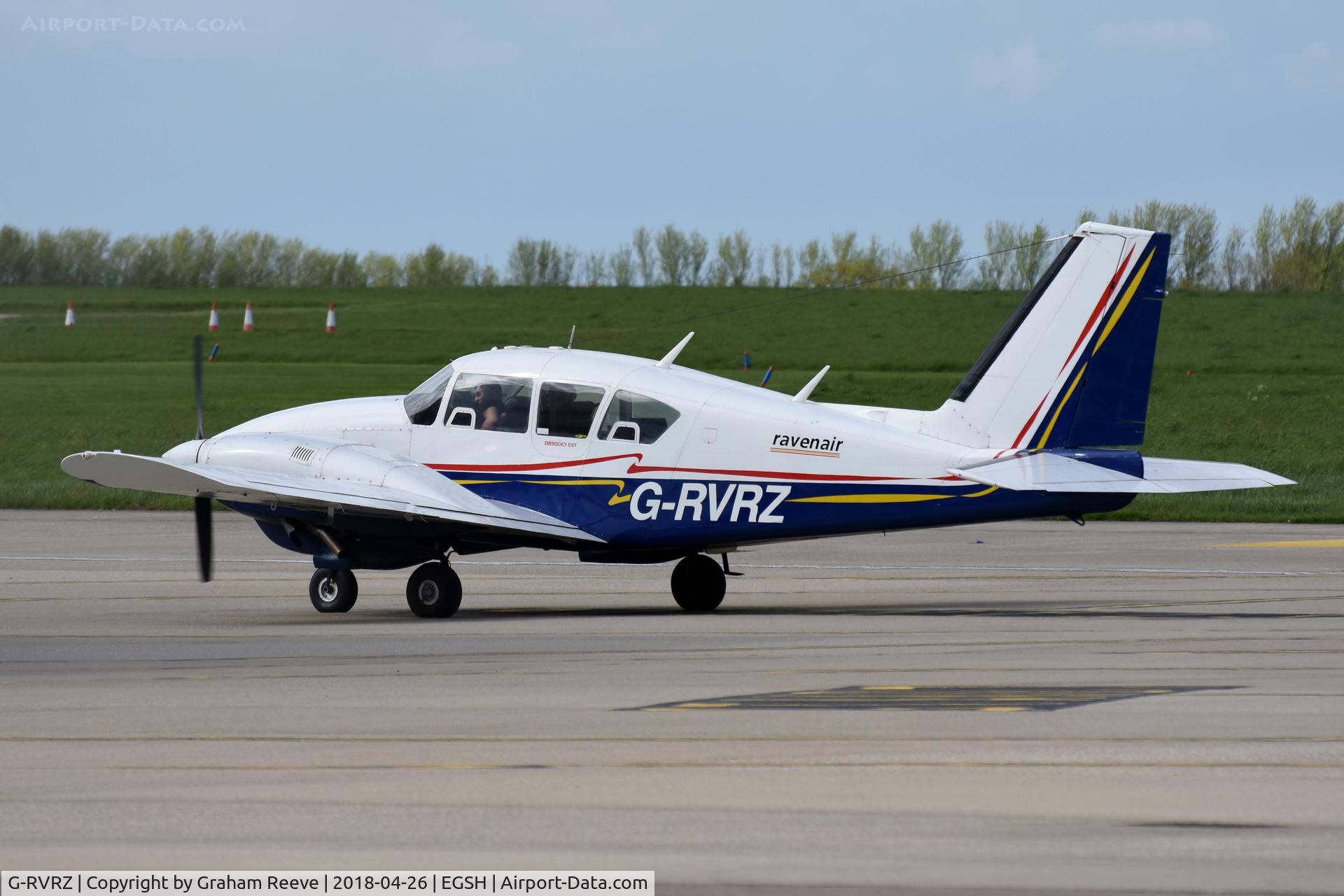 G-RVRZ, 1973 Piper PA-23-250 Aztec C/N 27-7305142, Parked at Norwich.
