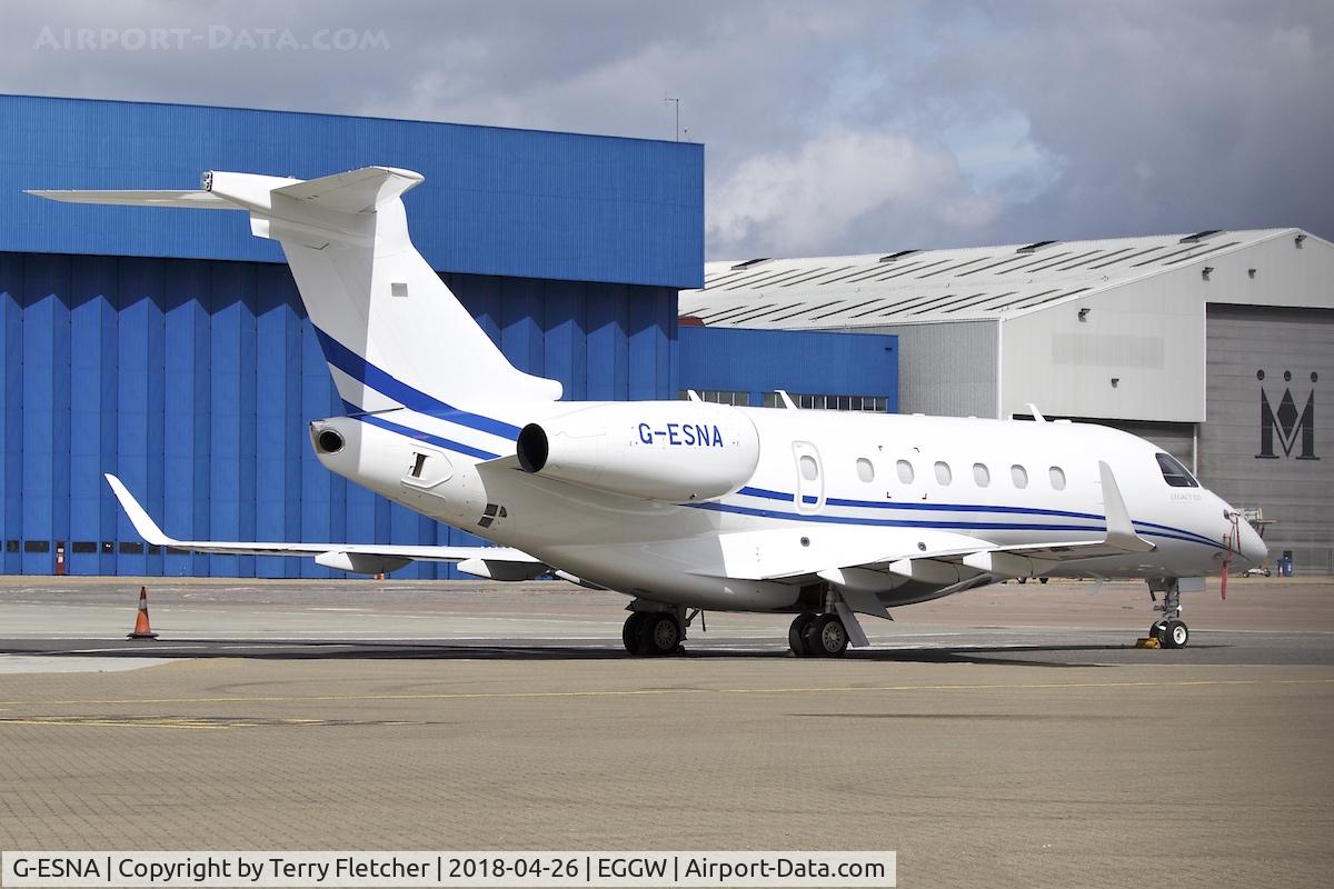 G-ESNA, 2017 Embraer EMB-550 Legacy 500 C/N 55000069, At London Luton
