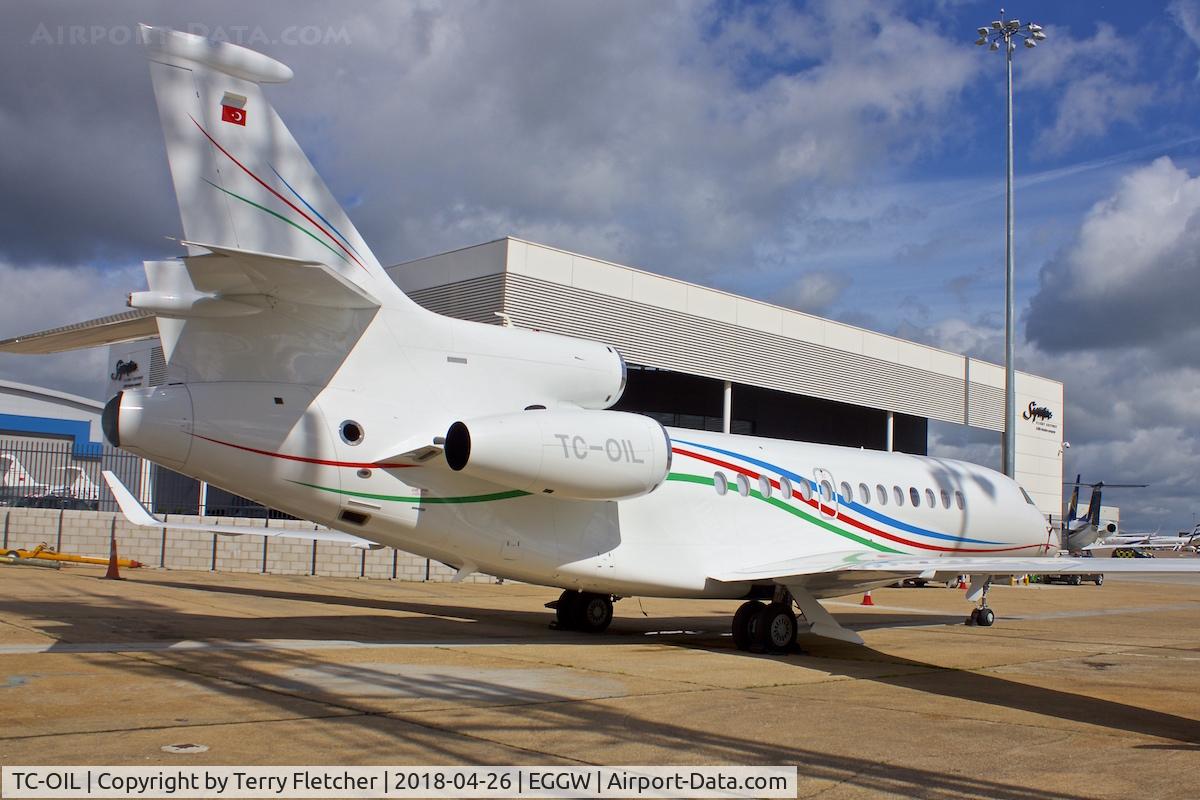 TC-OIL, 2013 Dassault Falcon 7X C/N 190, At London Luton