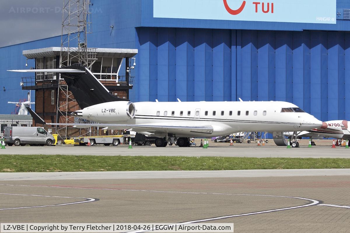 LZ-VBE, 2015 Bombardier BD-700-1A11 Global 5000 C/N 9693, At London Luton - Air VB