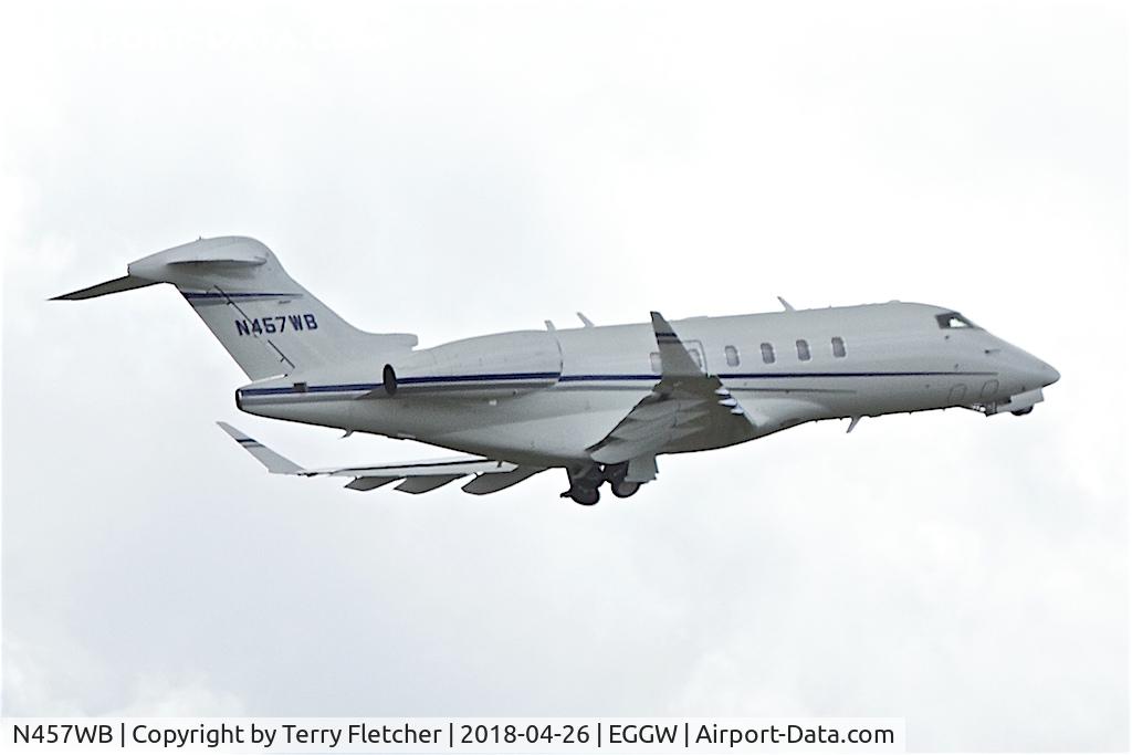 N457WB, 2017 Bombardier Challenger 350 (BD 100-1A10) C/N 20665, At London Luton