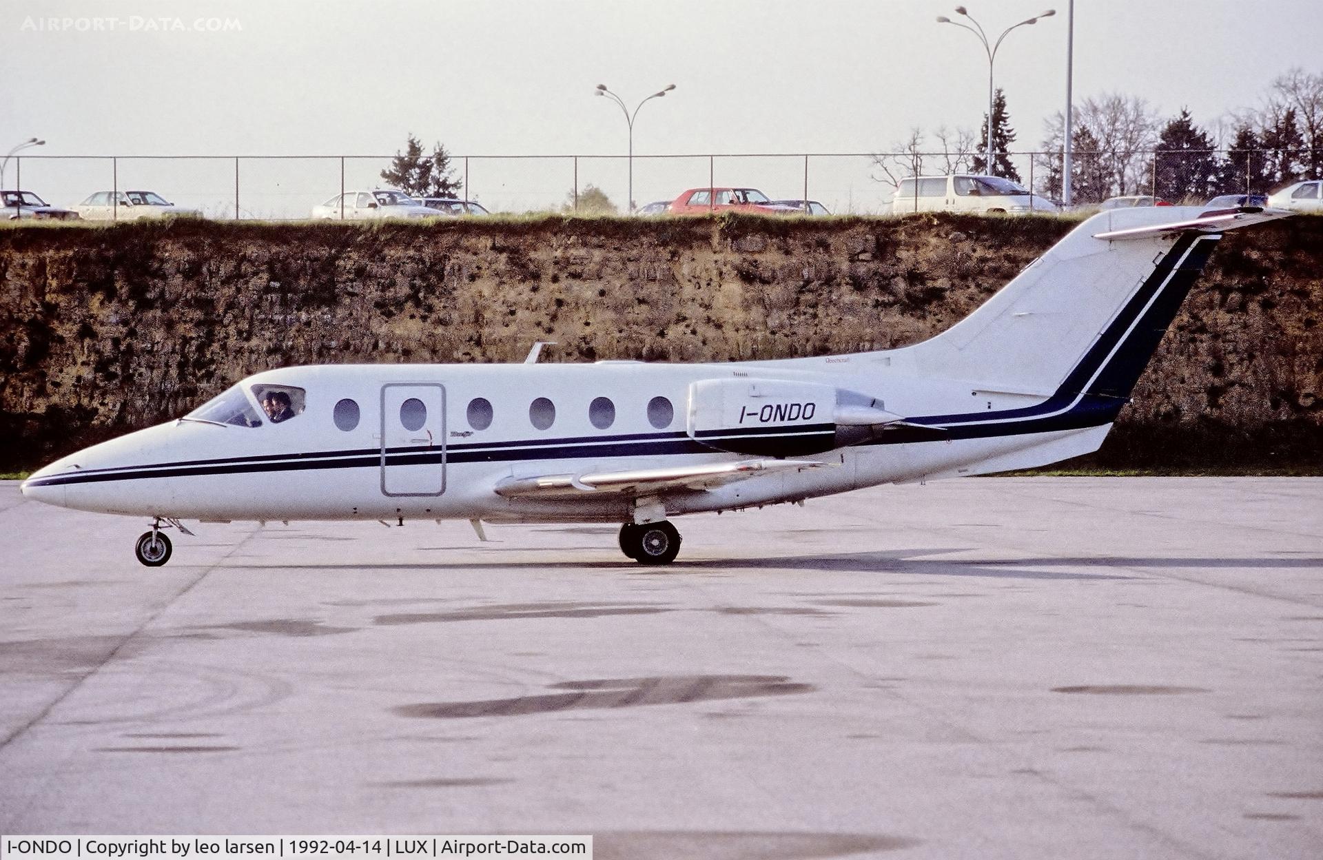 I-ONDO, 1987 Beech 400 Beechjet C/N RJ-20, Luxembourg 14.4.1992