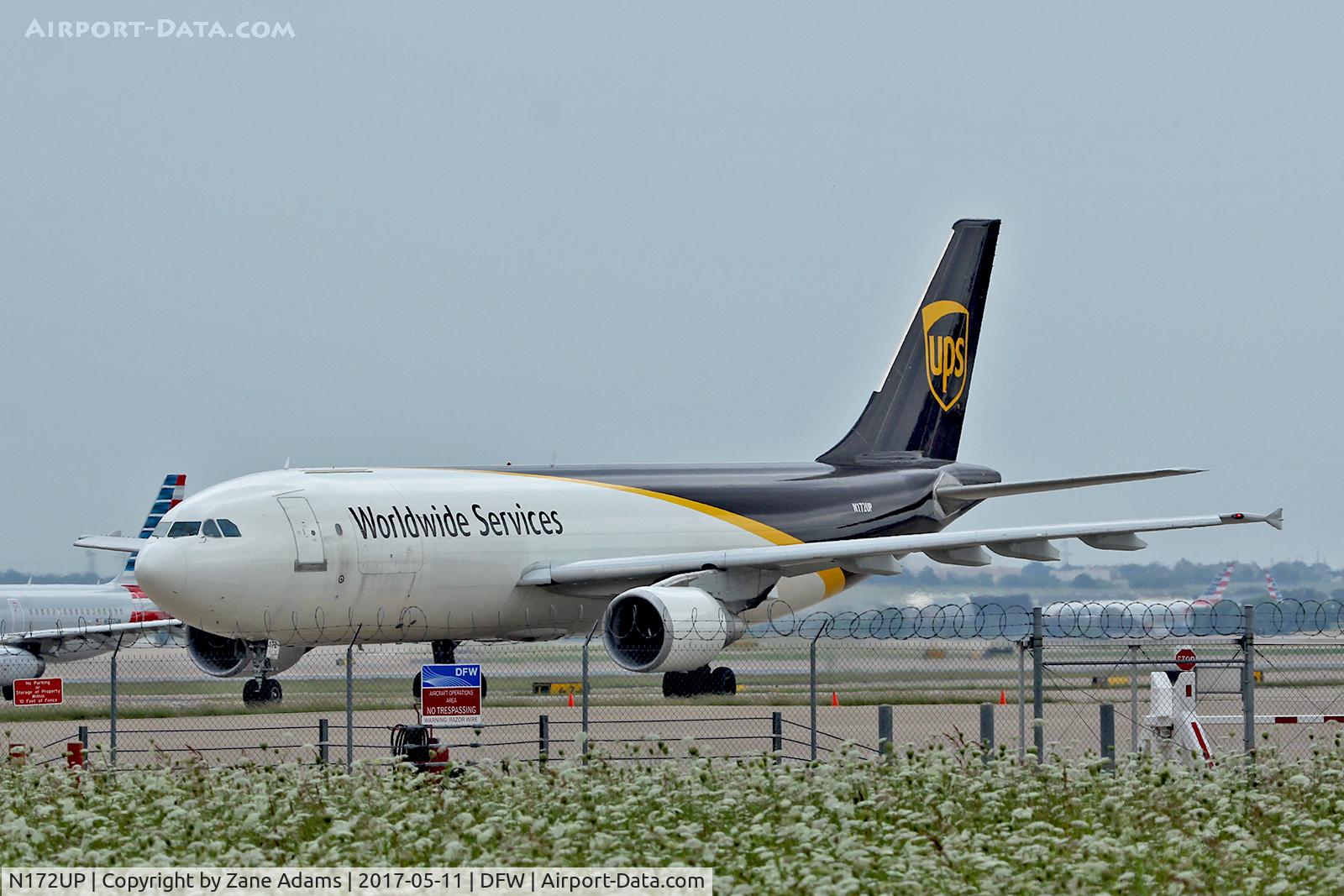 N172UP, 2006 Airbus A300F4-622R C/N 0867, Arriving at DFW Airport