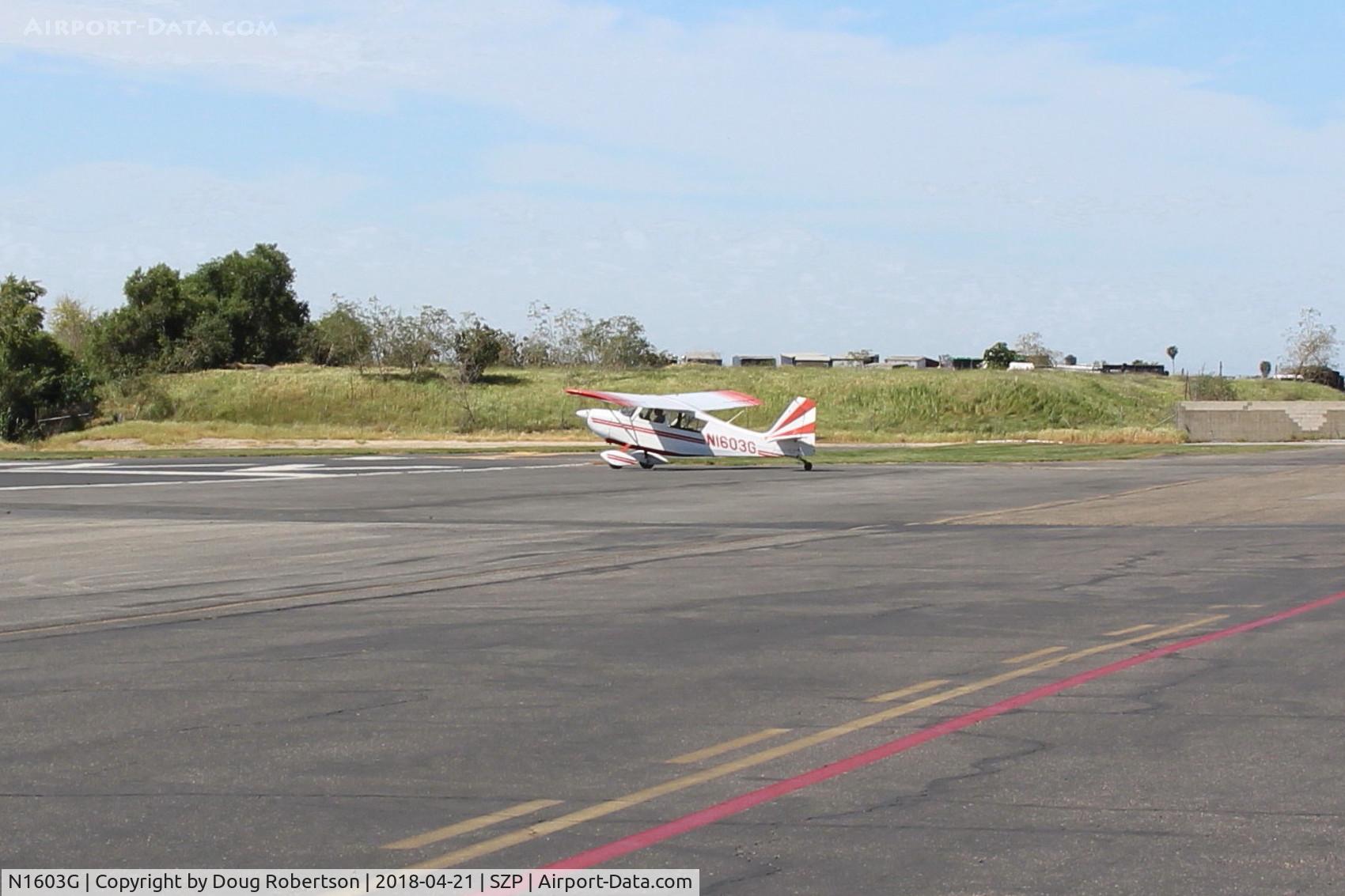 N1603G, 1968 Champion 7ECA Citabria C/N 609, 1968 Champion 7ECA CITABRIA, Lycoming O-320 150 Hp, taking the active, Rwy 04