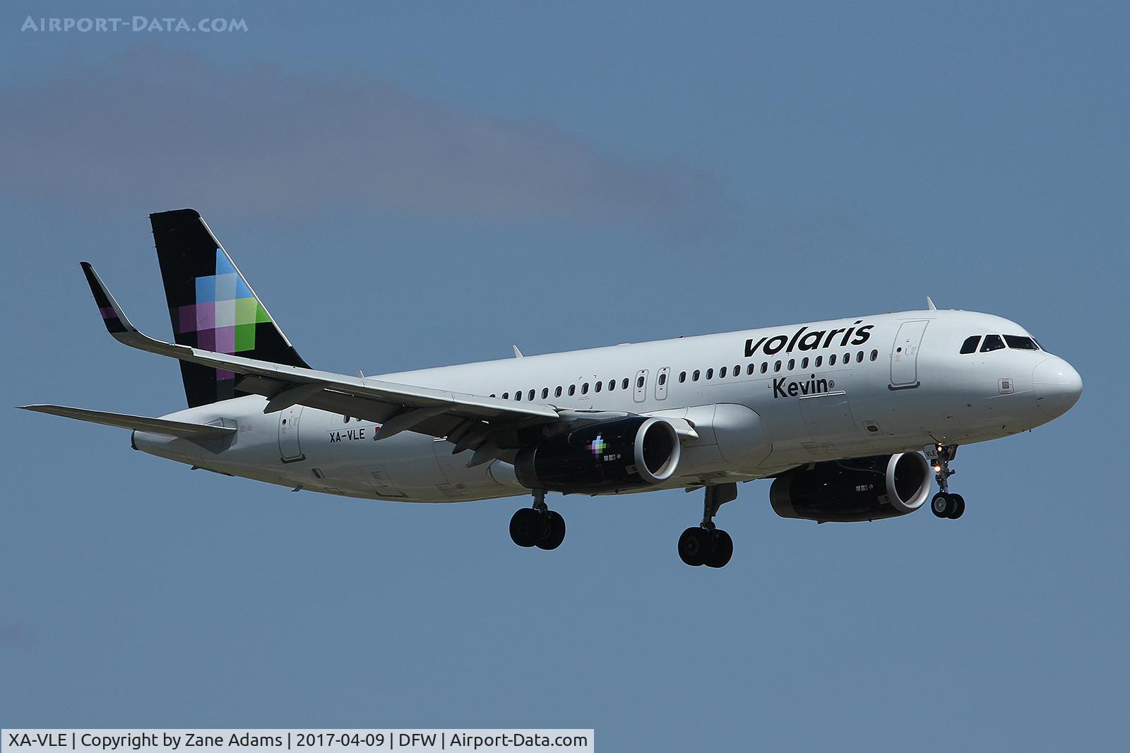 XA-VLE, 2014 Airbus A320-233 C/N 6288, Arriving at DFW Airport