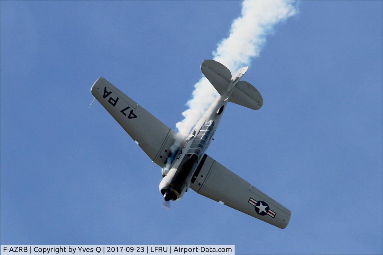 F-AZRB, North American SNJ-5 Texan Texan C/N 88-17955, North American SNJ-5 Texan, On display, Morlaix-Ploujean airport (LFRU-MXN) Air show 2017