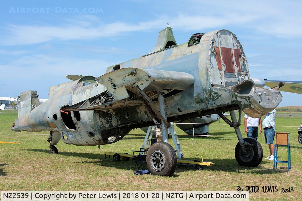 NZ2539, Grumman TBF-1C Avenger C/N 5782, Under restoration at Tauranga aviation musuem.