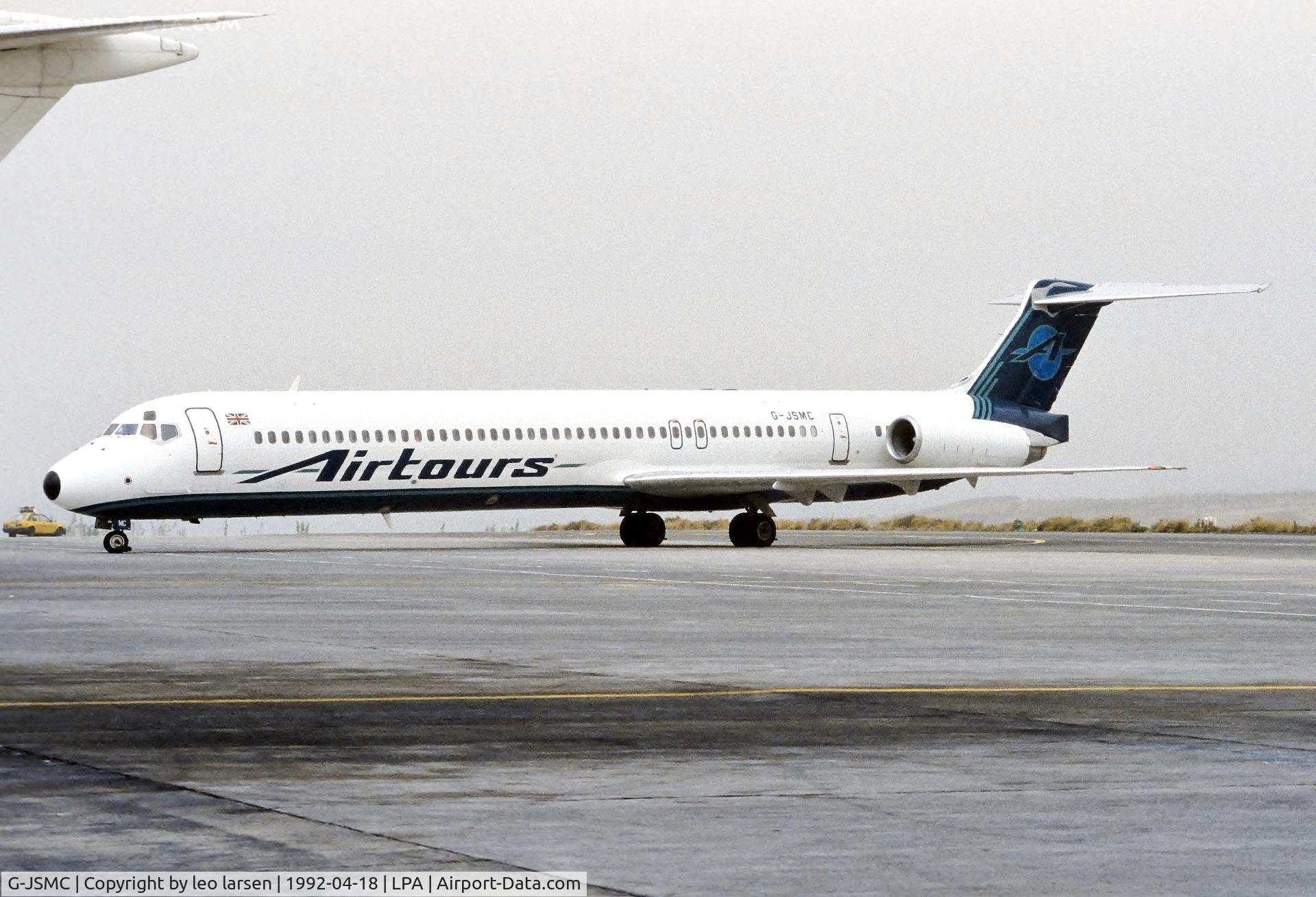 G-JSMC, 1990 McDonnell Douglas MD-83 (DC-9-83) C/N 49941, Las Palmas 18.4.1992