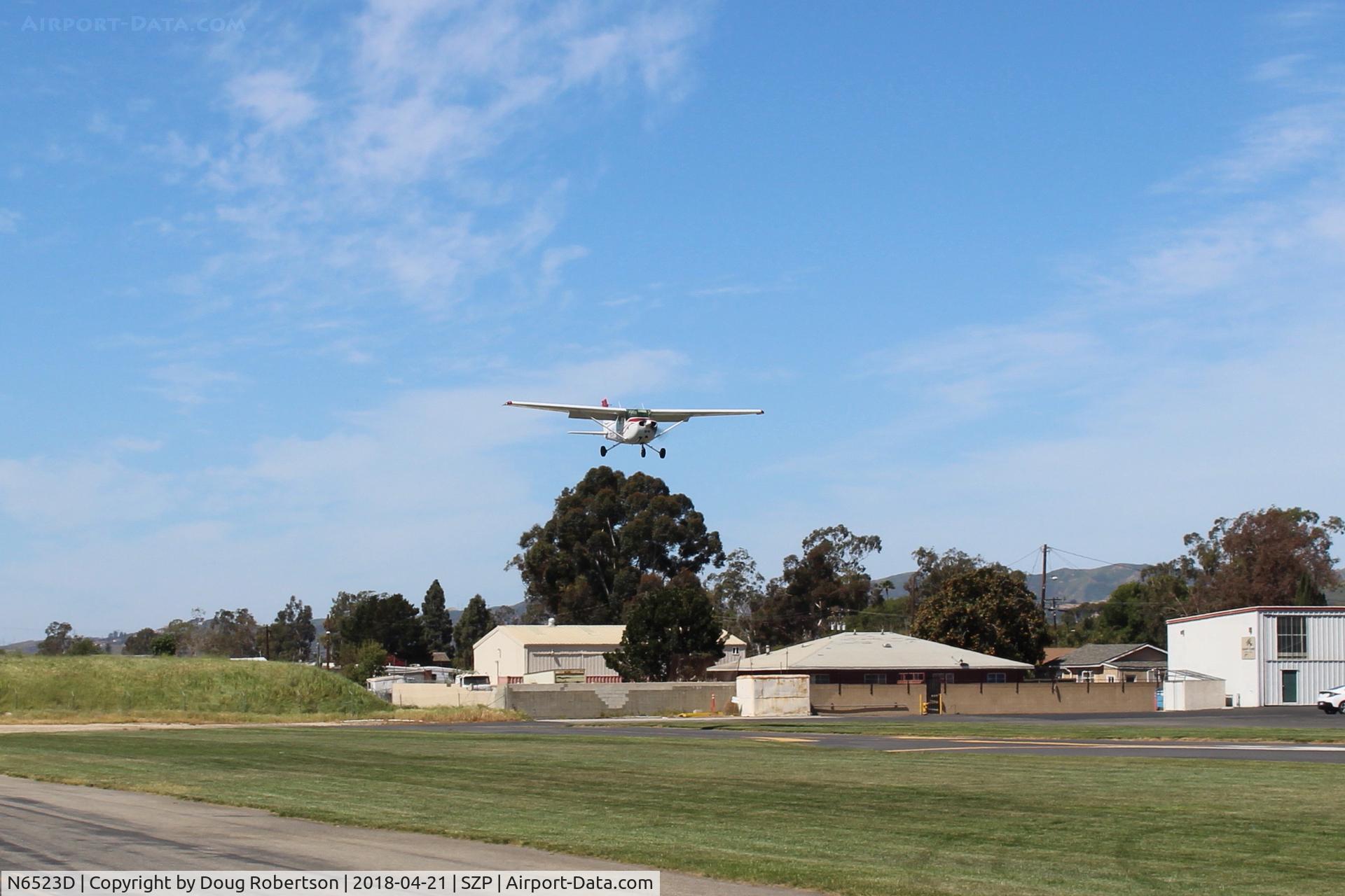N6523D, 1979 Cessna 172N C/N 17272844, 1979 Cessna 172N SKYHAWK, Lycoming O-320-H2AD 160 Hp, on final Rwy 04