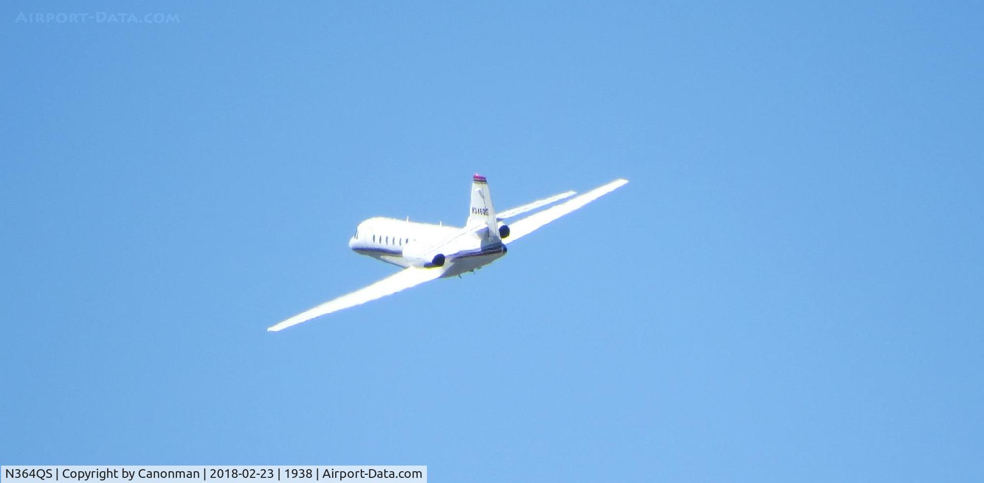 N364QS, 2006 Cessna 680 Citation Sovereign C/N 680-0062, Left downwind departure