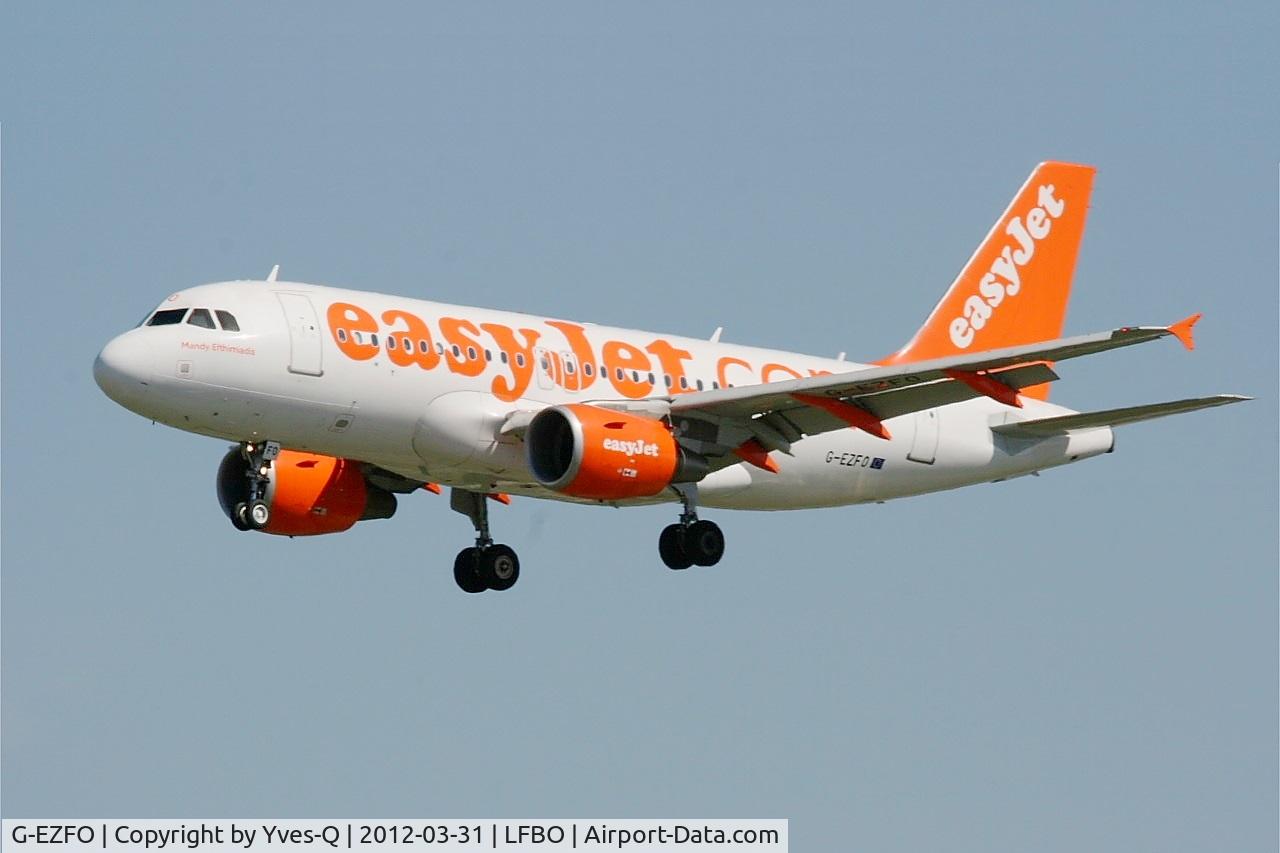G-EZFO, 2009 Airbus A319-111 C/N 4080, Airbus A319-111, On final rwy 32L, Toulouse-Blagnac airport (LFBO-TLS)