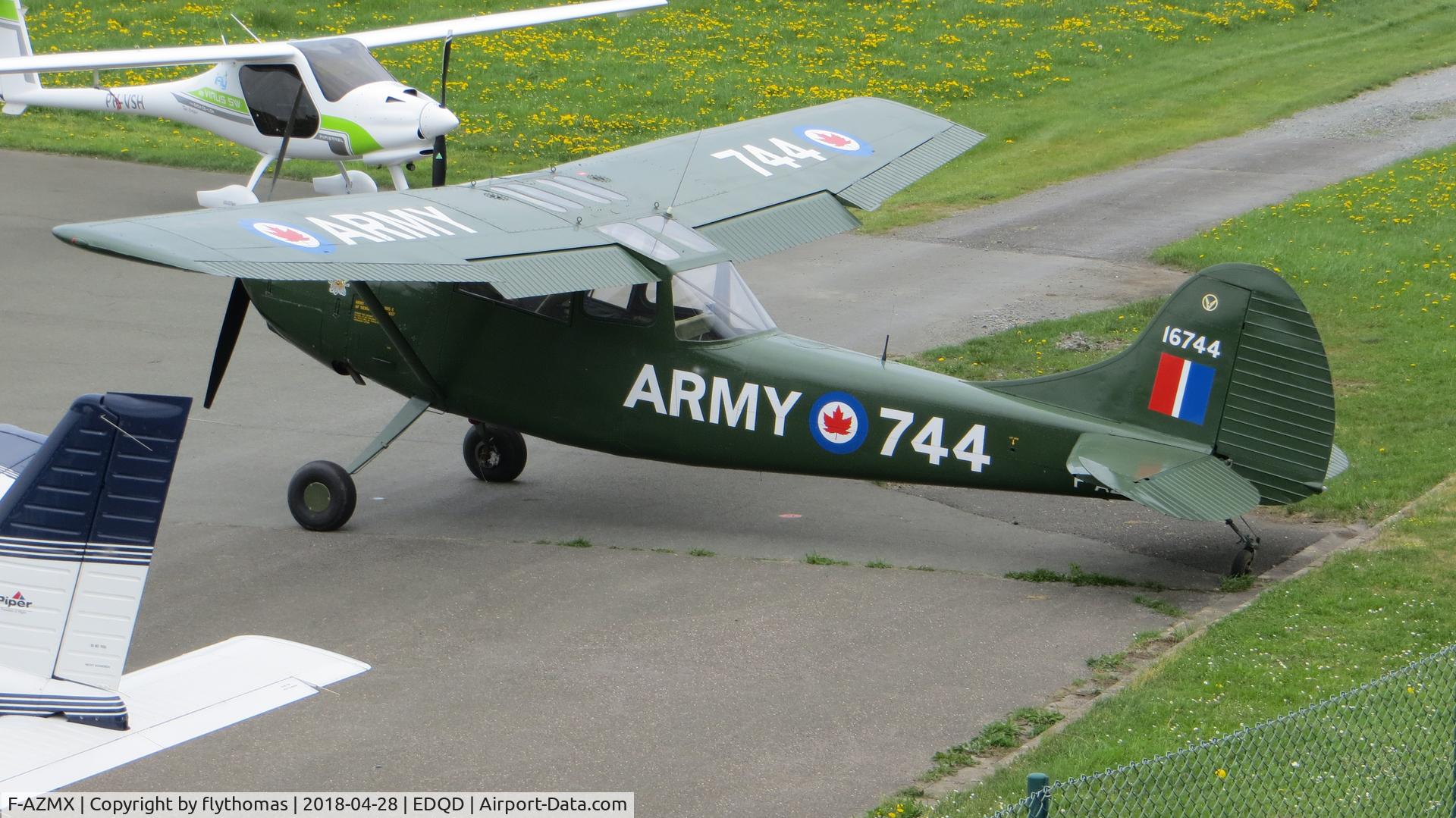 F-AZMX, Cessna O-1E Bird Dog C/N 24557, F-AZMX Bayreuth Airport